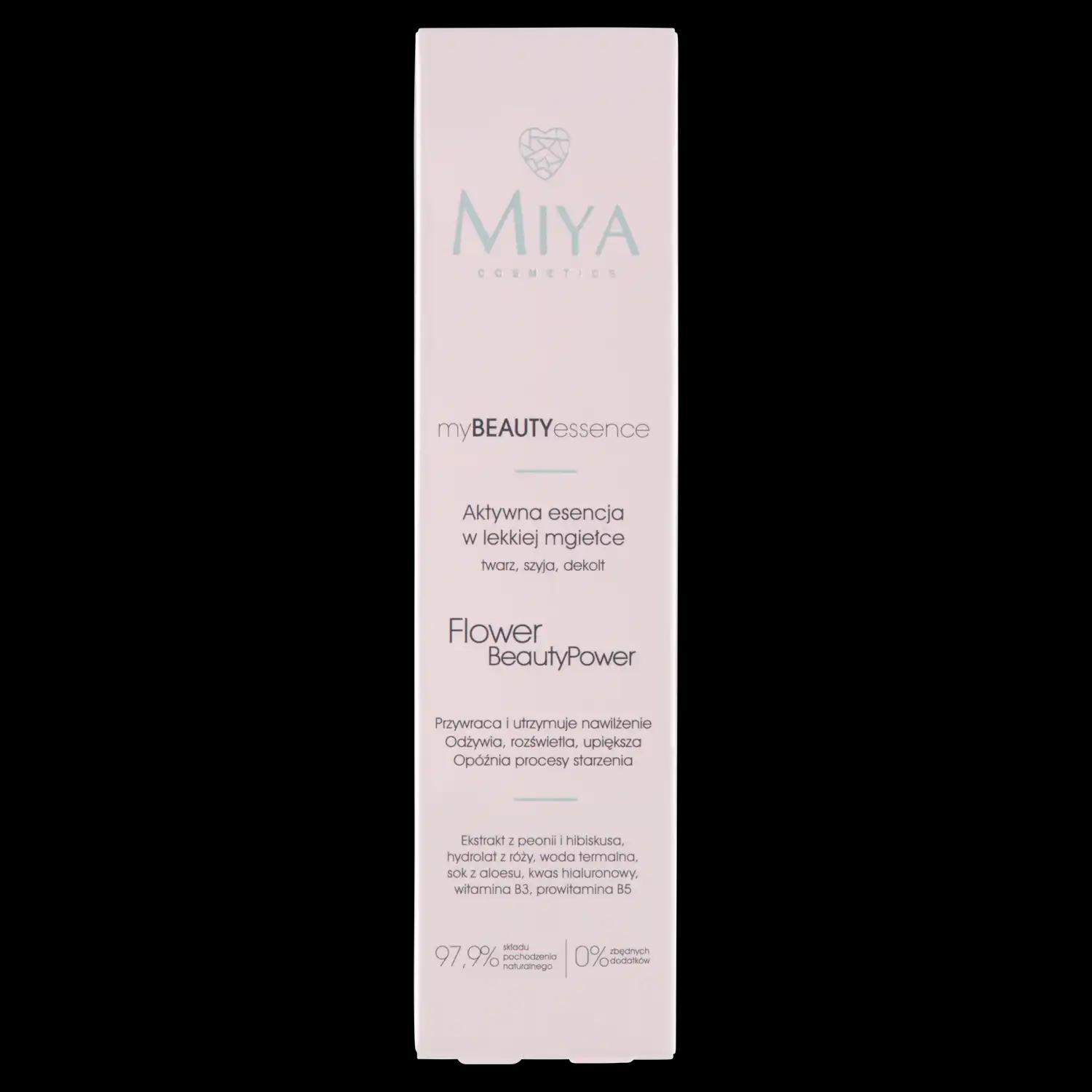 MIYA COSMETICS Miya Cosmetics MyBeautyEssence Flower BeautyPower aktywna esencja w lekkiej mgiełce do twarzy, 100 ml