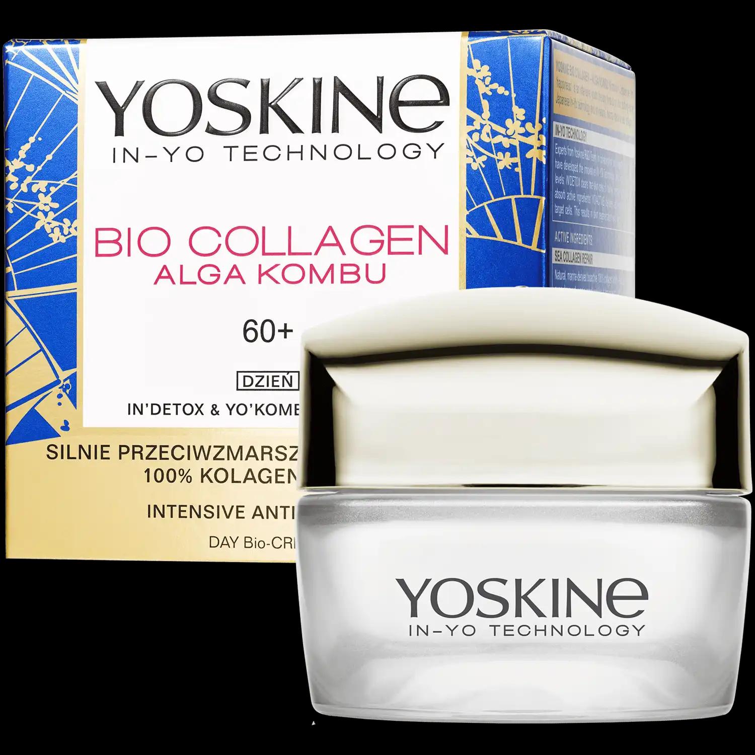 Yoskine Bio Collagen krem do twarzy na dzień 60+, 50 ml