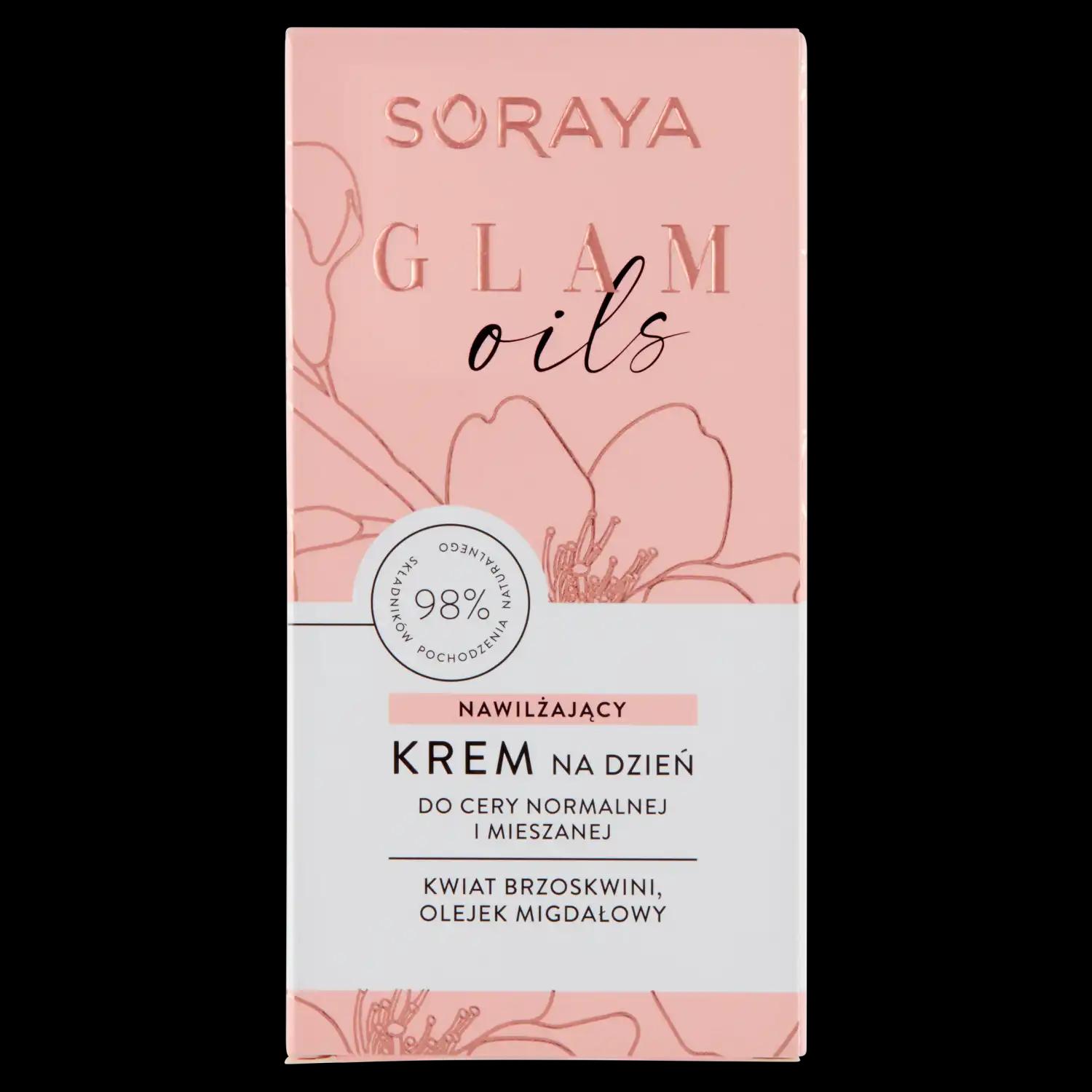 Soraya Glam Oils nawilżający krem do twarzy na dzień, 50 ml