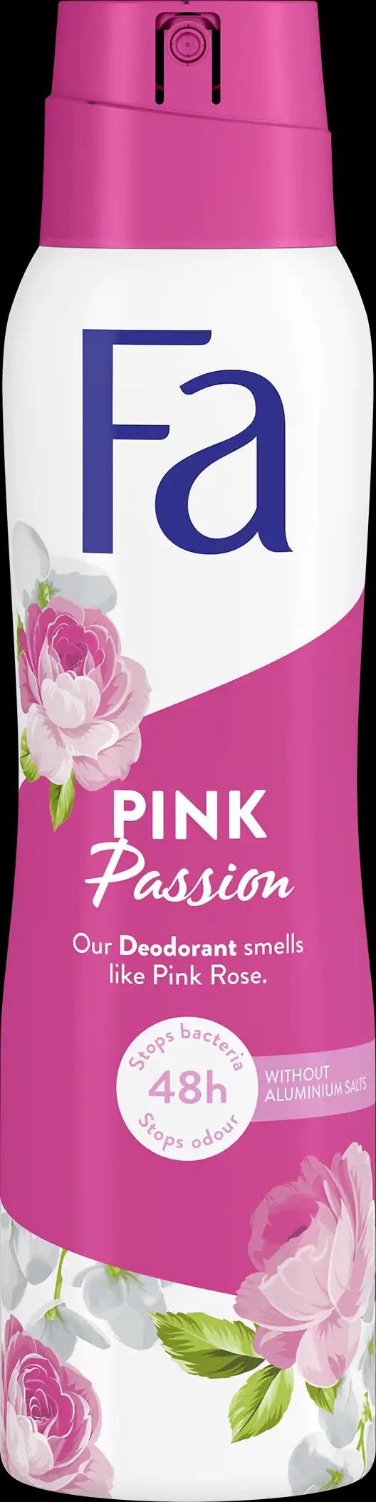 Fa Cosmetics Pink Passion 48H dezodorant damski w sprayu, 150 ml