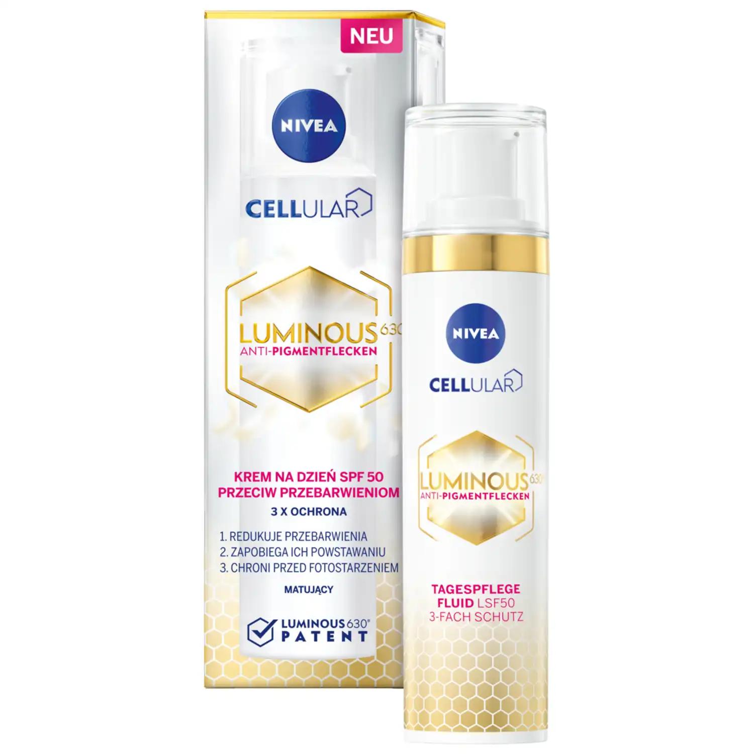 Nivea Cellular Luminous krem do twarzy przeciw przebarwieniom na dzień SPF 50, 40 ml