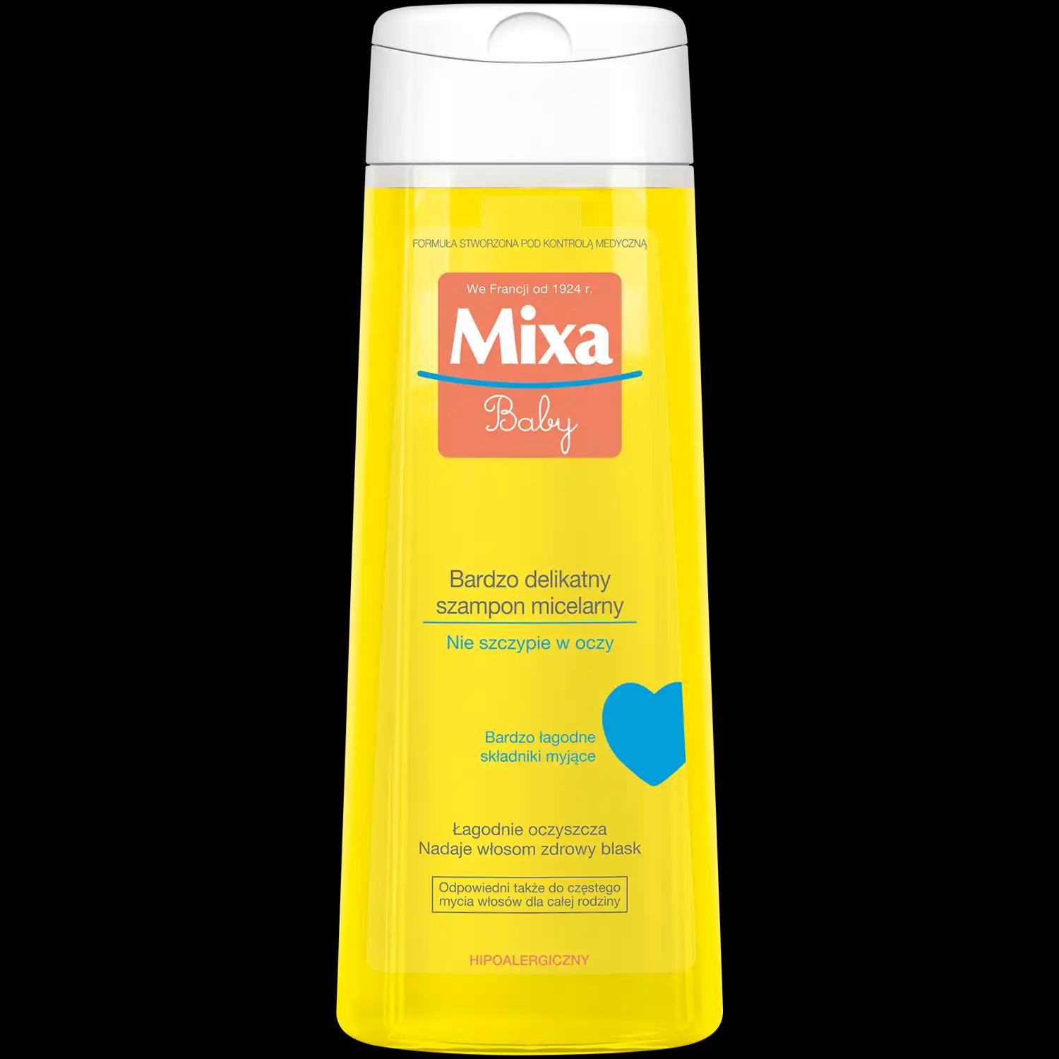 Mixa Baby bardzo delikatny micelarny do włosów, 250 ml