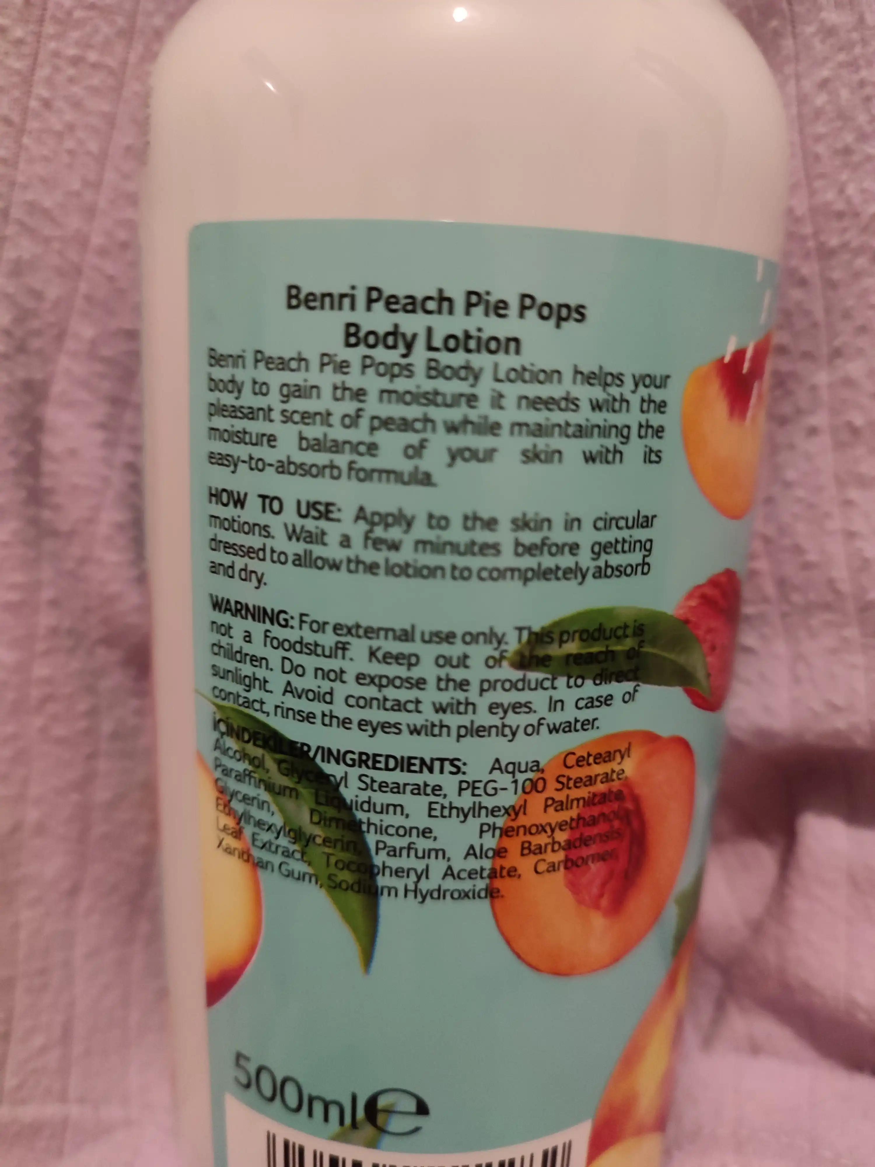 Benri Benri body lotion