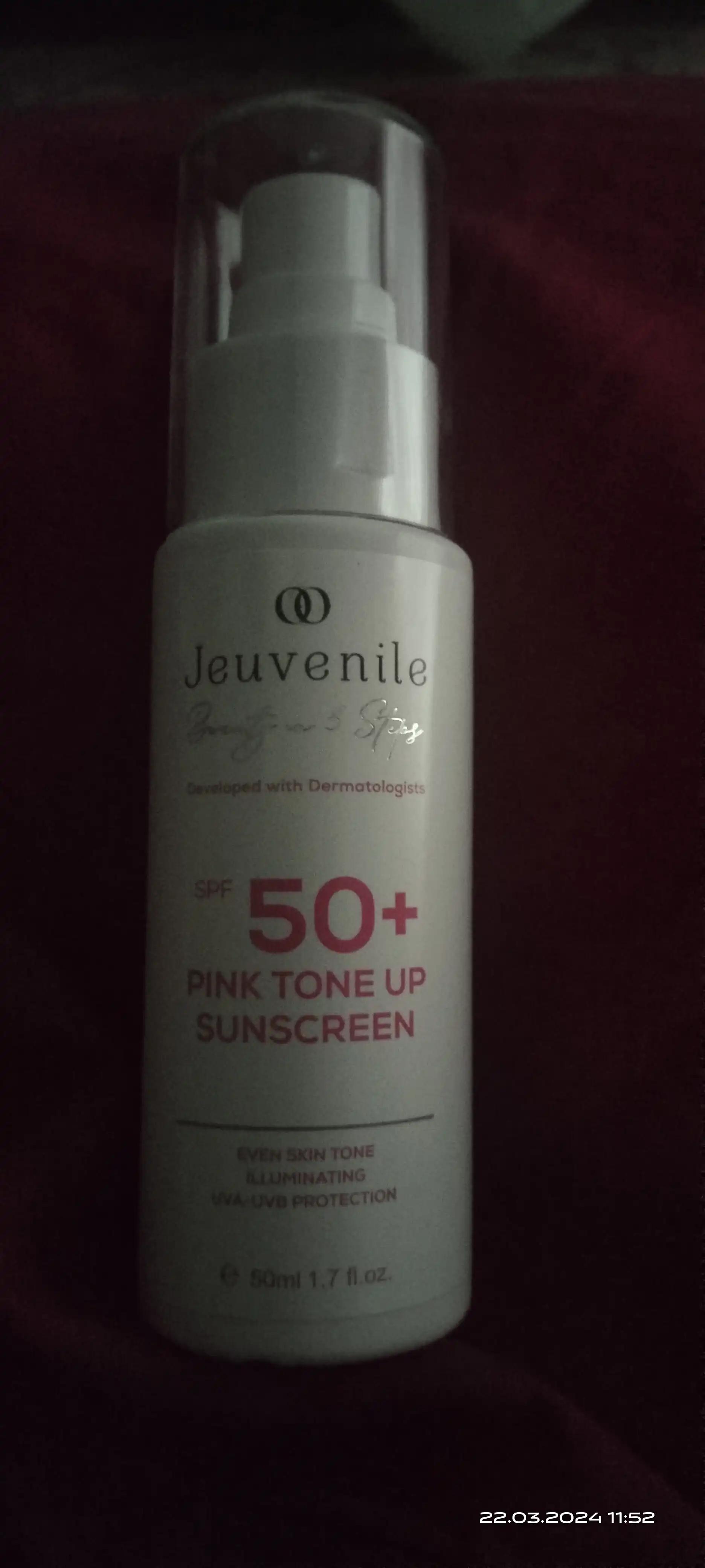 Jeuvenile SPF 50 YÜKSEK KORUMALI RENK TONU EŞITLEYICI PEMBE GÜNEŞ KREMI