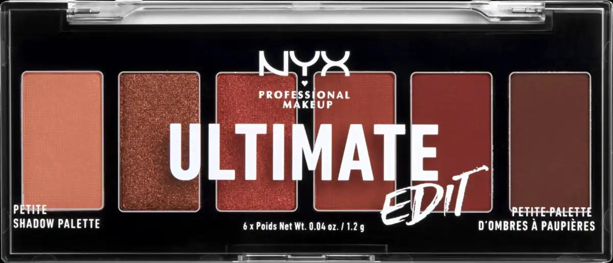 NYX Professional Makeup Lidschatten Palette Ultimate Mini 01 Warm Neutrals, 7,2 g