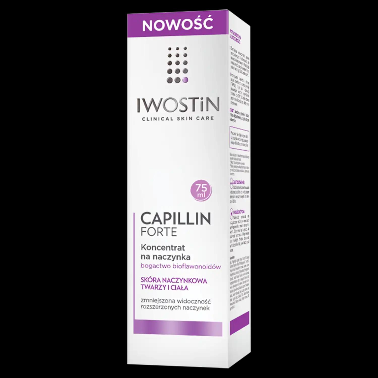 Iwostin Capillin Forte koncentrat na naczynka do twarzy, 75 ml