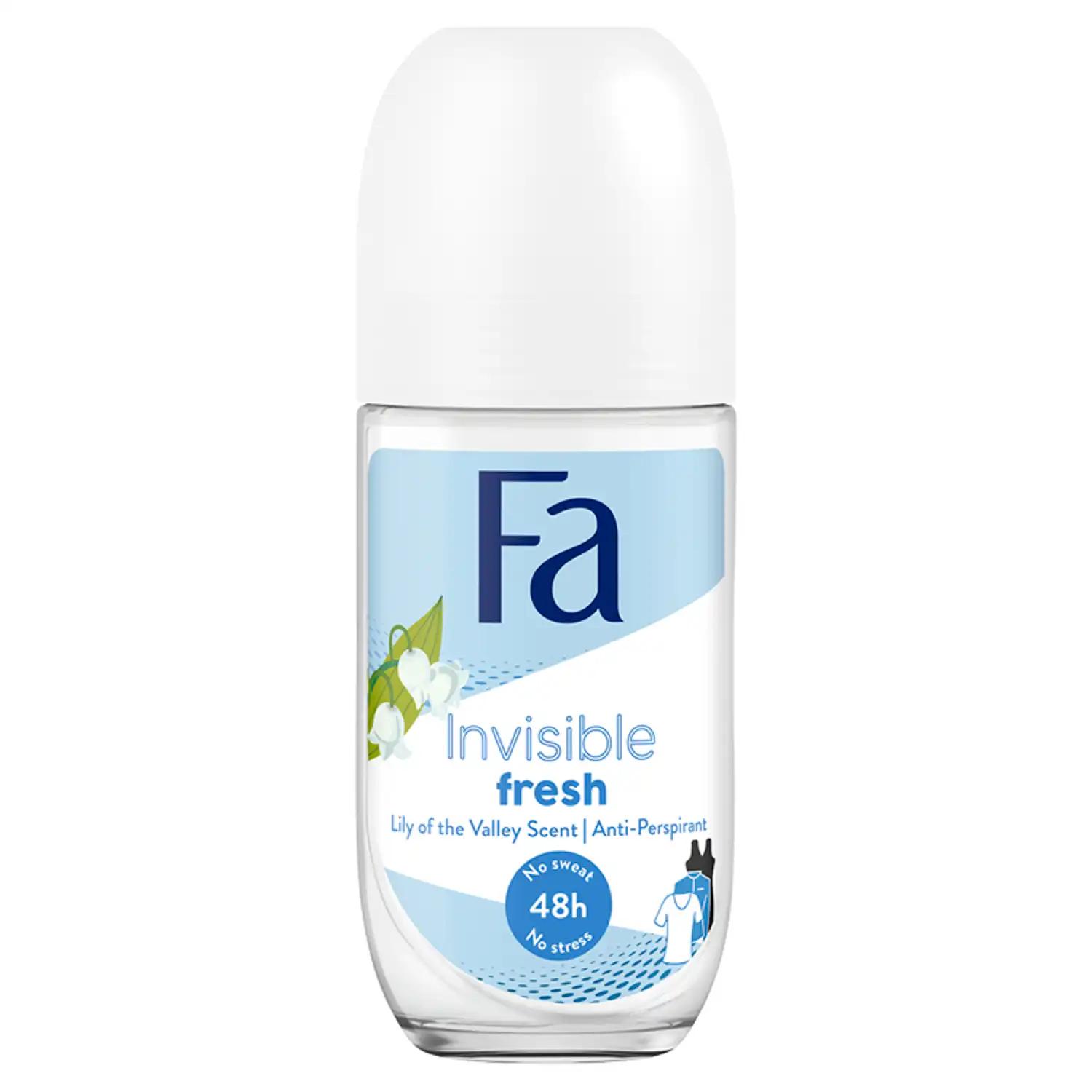 Fa Cosmetics Invisible Fresh 48H antyperspirant damski w kulce, 50 ml