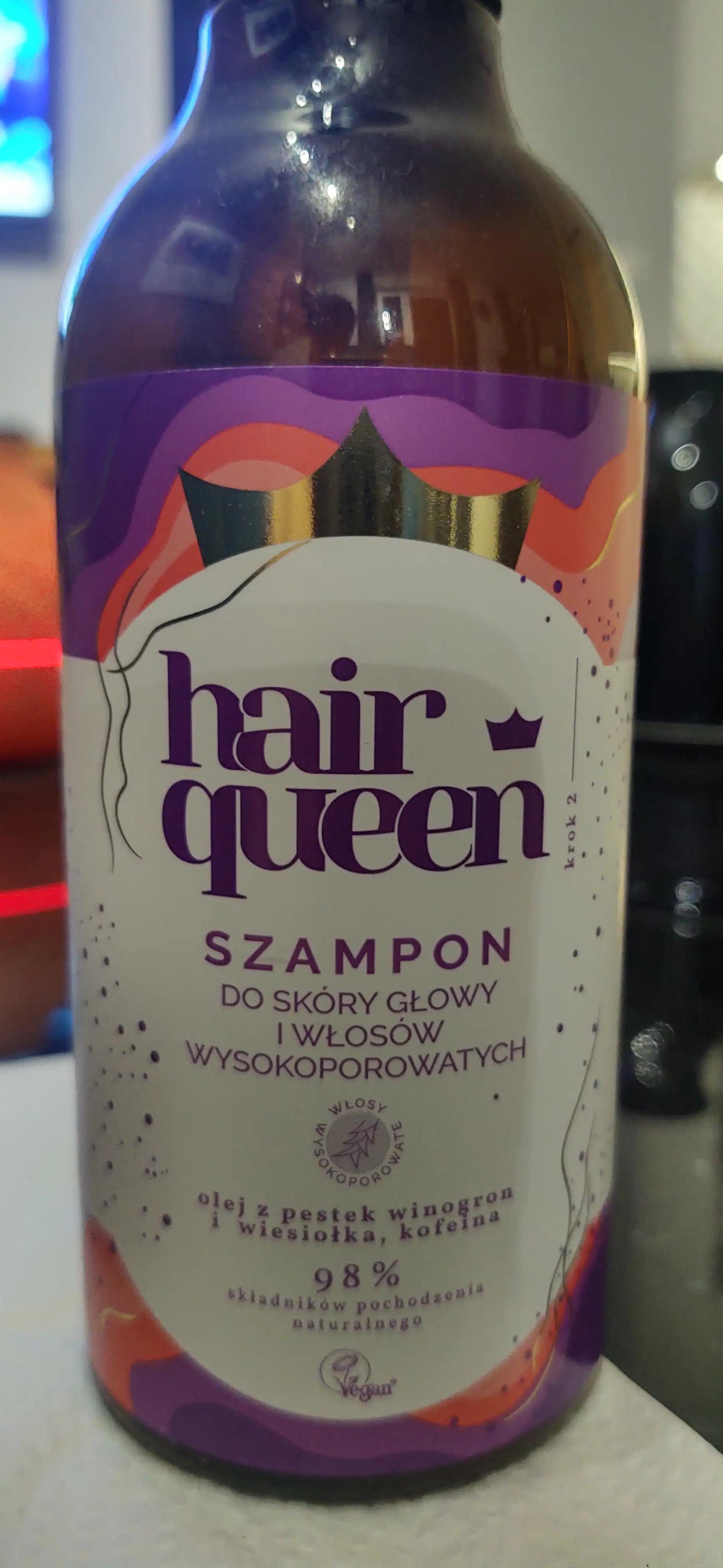 Hair Queen szampon do skóry głowy i włosów wysokoporowatych 400 ml