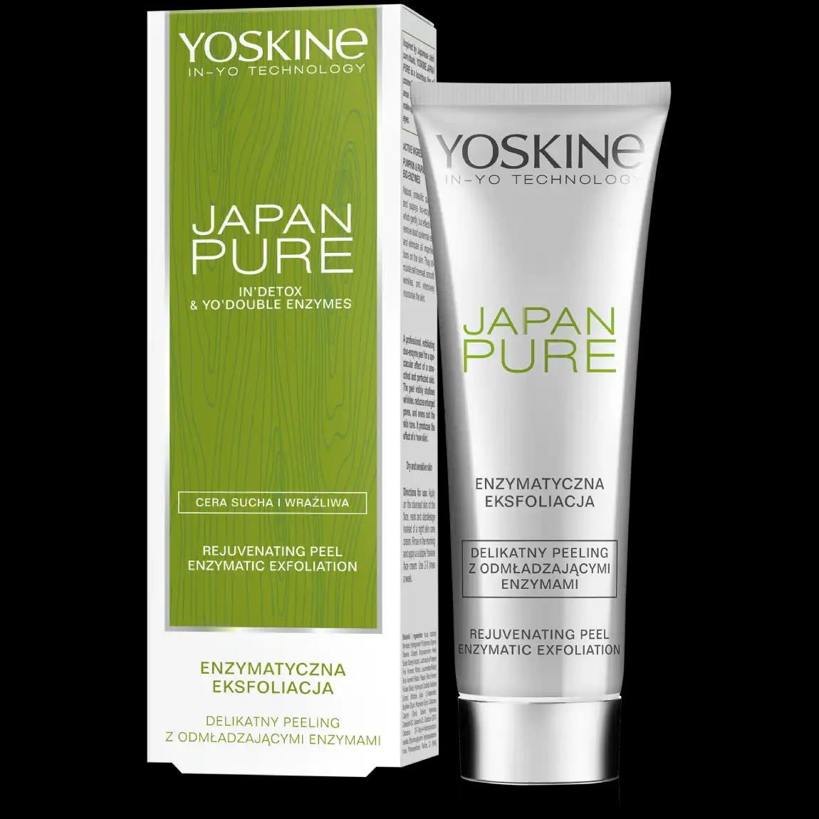 Yoskine Japan Pure enzymatyczny peeling do twarzy, 75 ml