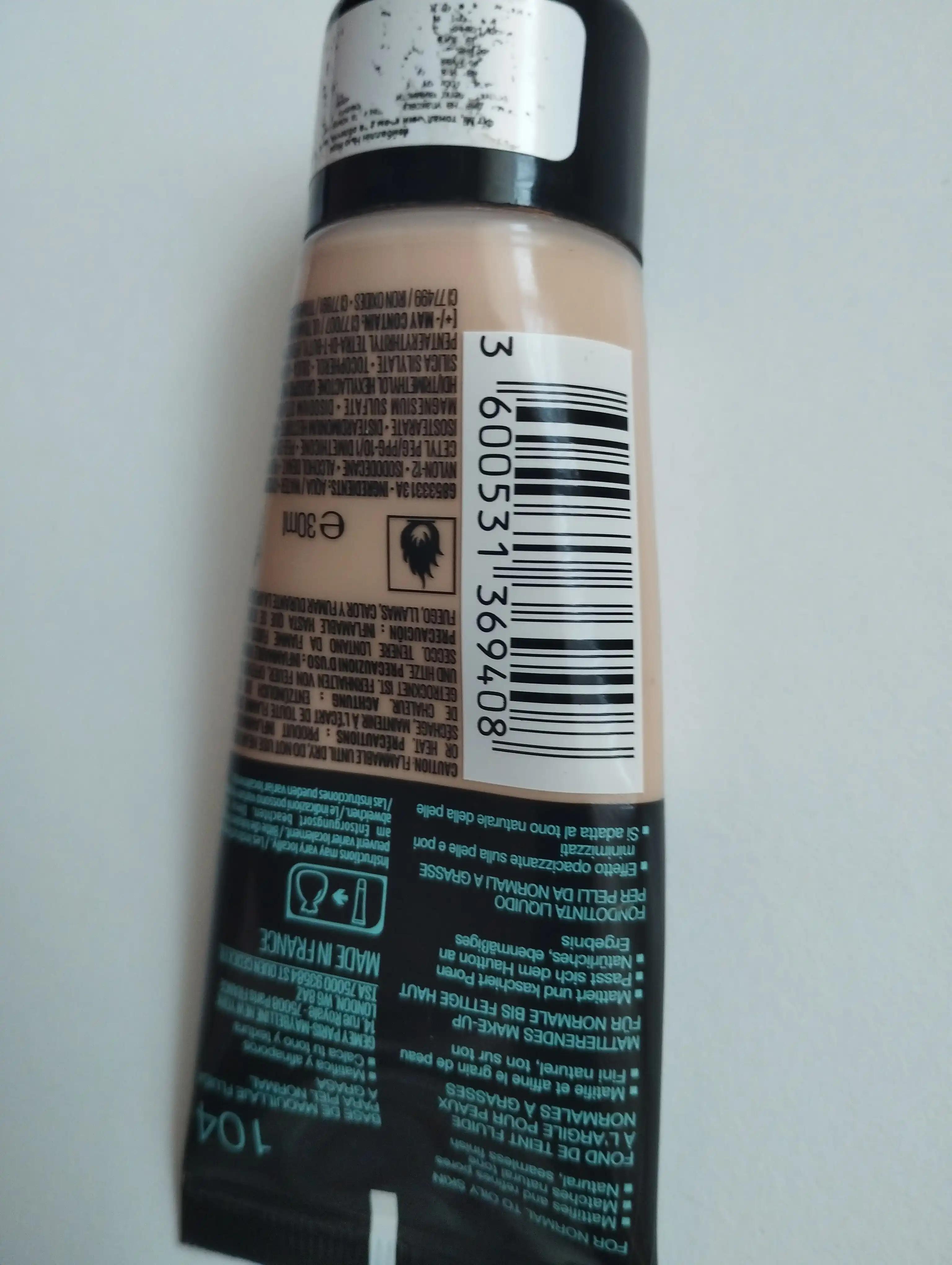 Maybelline Fit Me Liquid Foundation 104 Soft Ivory