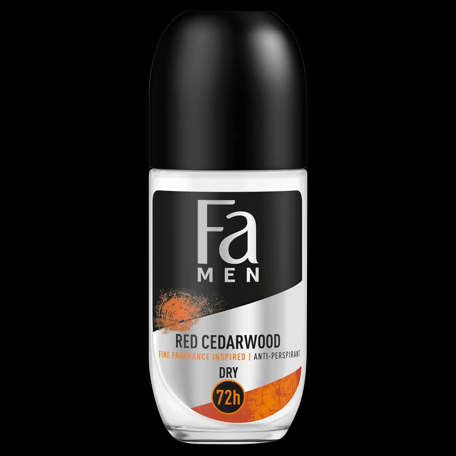 Fa Cosmetics Men Red Cedarwood 72h antyperspirant męski w kulce, 50 ml