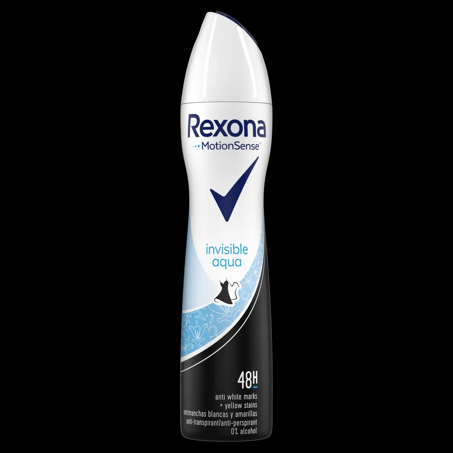 Rexona Invisible Aqua antyperspirant damski w sprayu, 250 ml