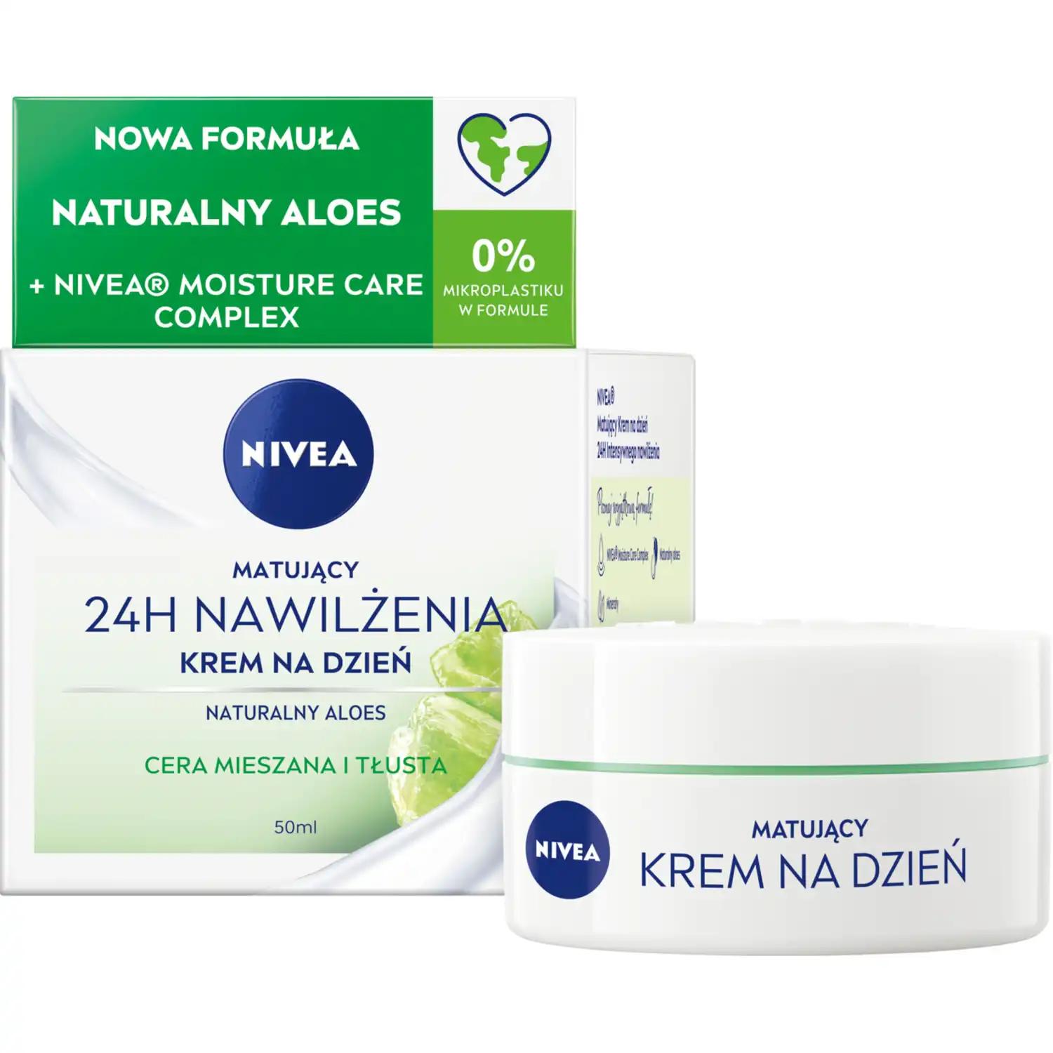 Nivea 24h Nawilżenia matujący krem do twarzy na dzień, 50 ml