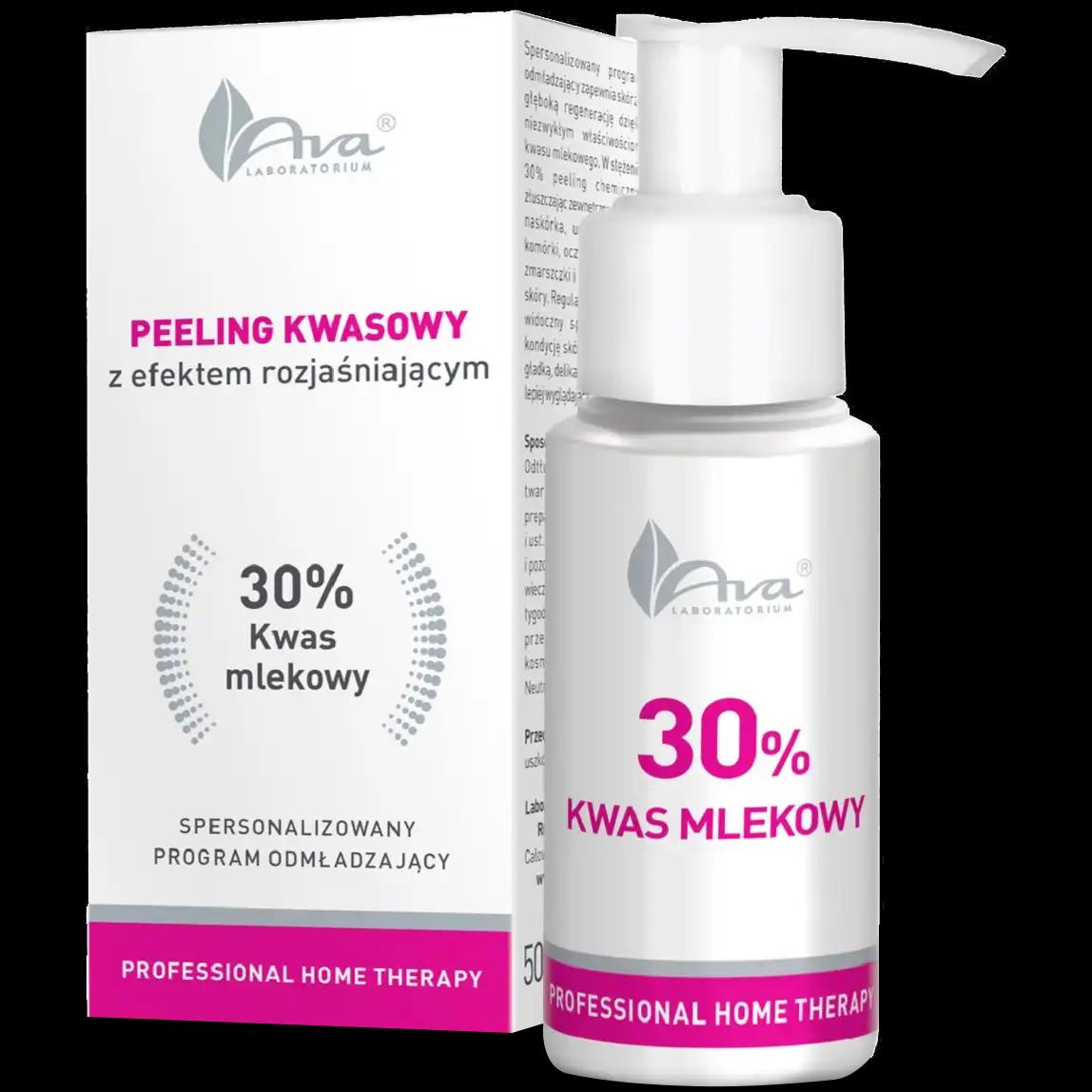 AVA Laboratorium kwas mlekowy 30% do twarzy, 50 ml