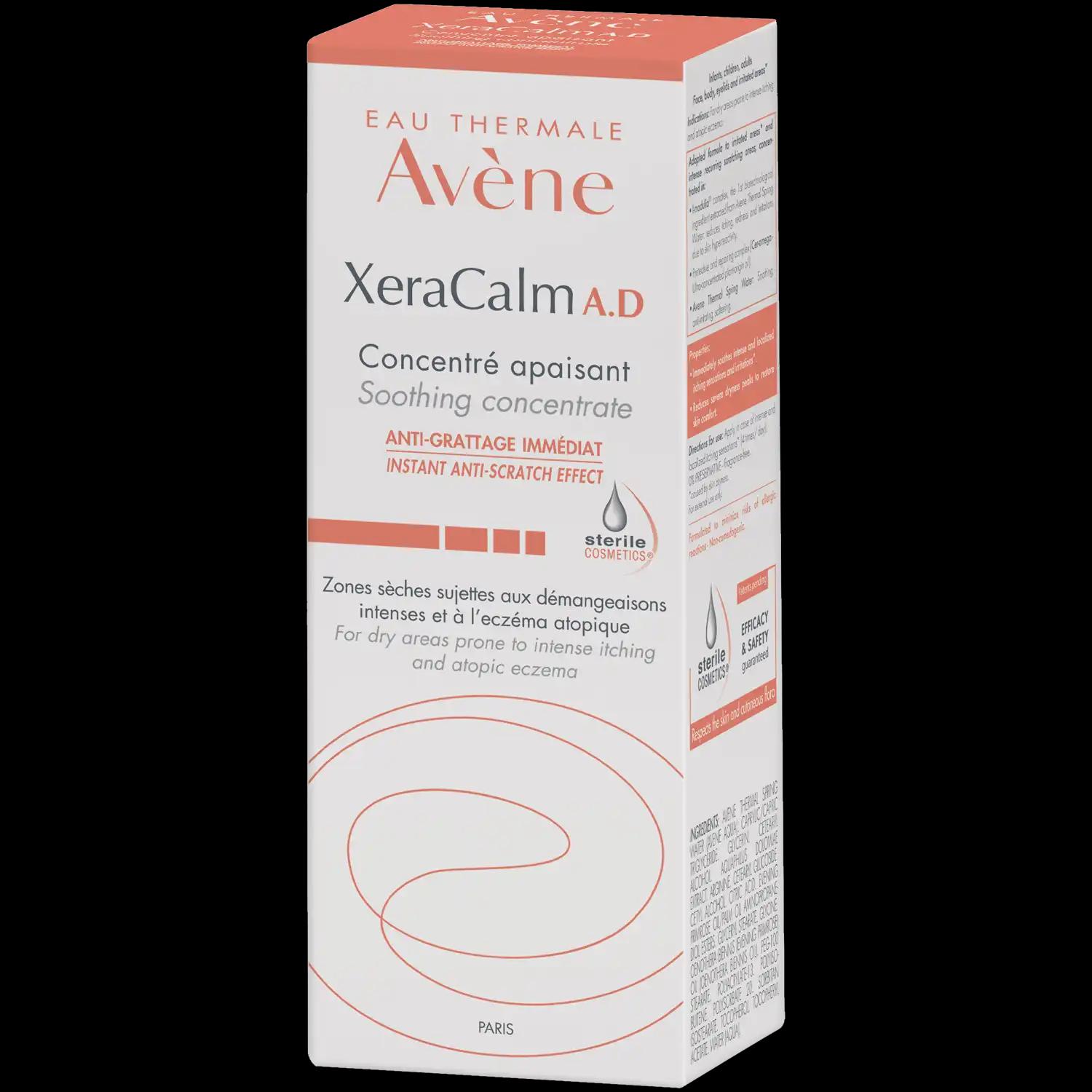 Avene Xeracalm A.D kojący koncentrat do twarzy, ciała, powiek i podrażnionych obszarów skóry, 50 ml