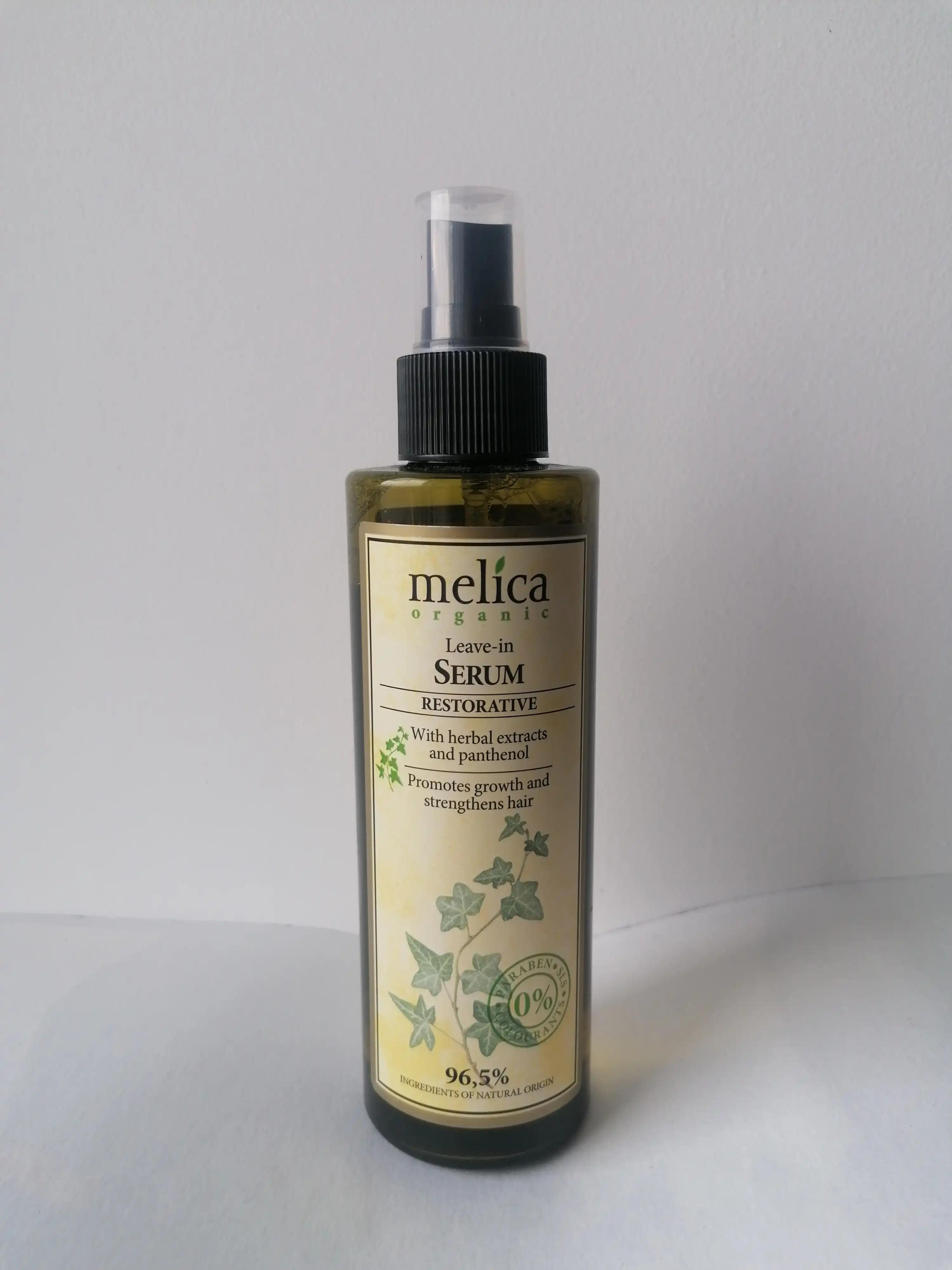 Melica Organic Leave-in serum restorative with herbal extracts and panthenol