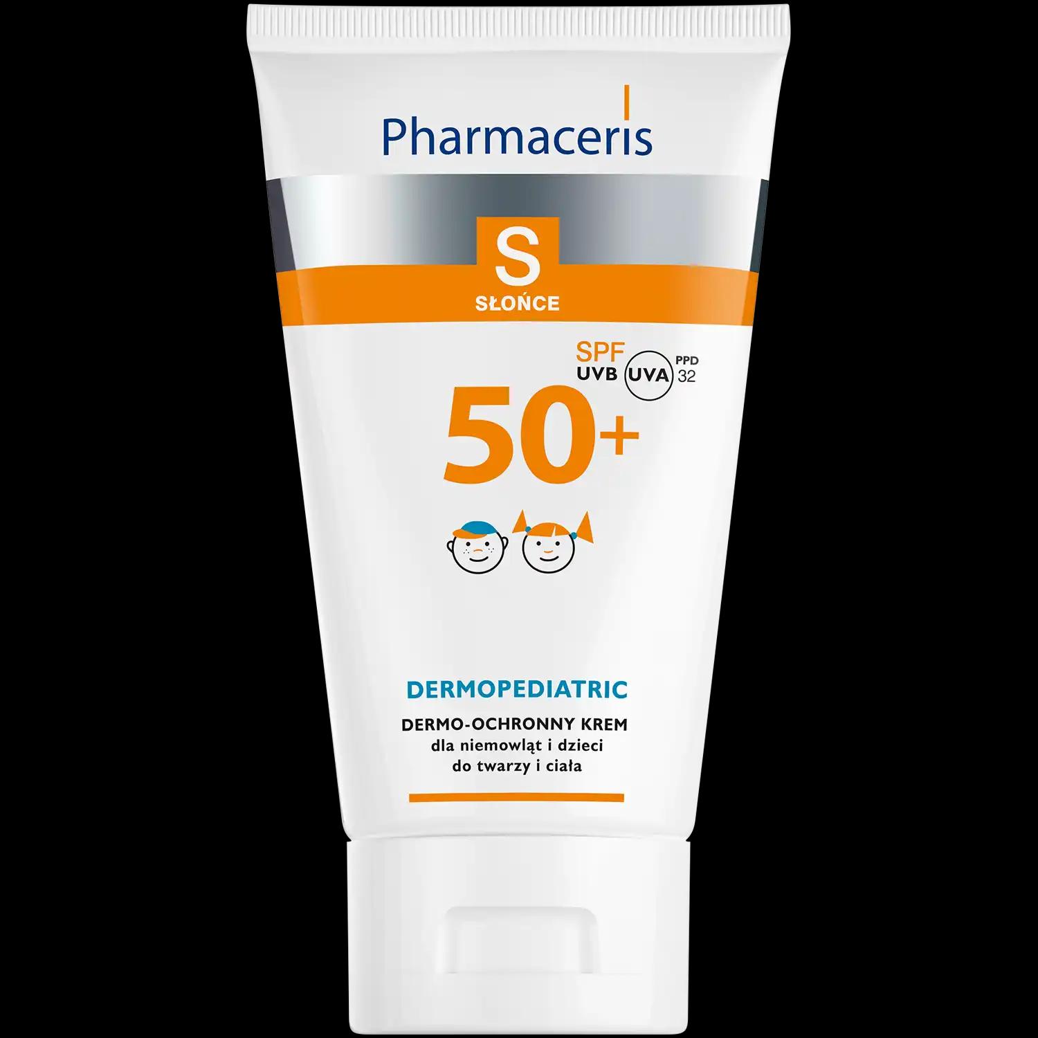 Pharmaceris S dermo-ochronny krem do twarzy i ciała dla niemowląt i dzieci SPF50+, 50 ml