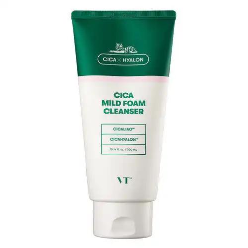 VT Cosmetics Cica mild pianka oczyszczająca do twarzy, 300 ml