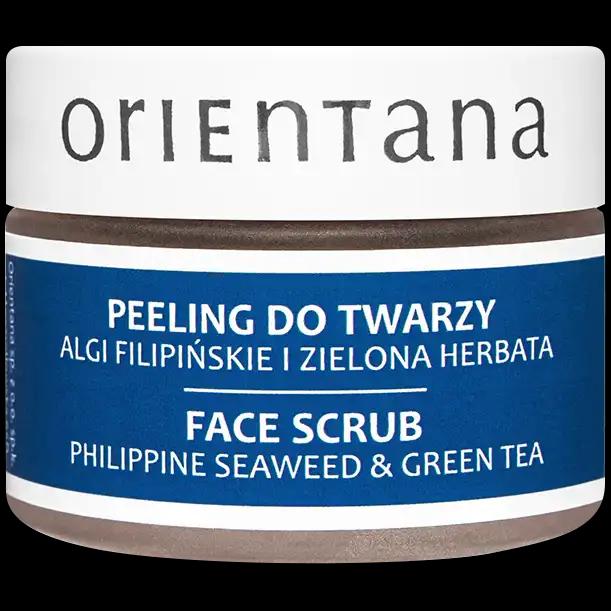 Orientana Algi filipińskie i zielona herbata naturalny żelowy peeling do twarzy, 50 g