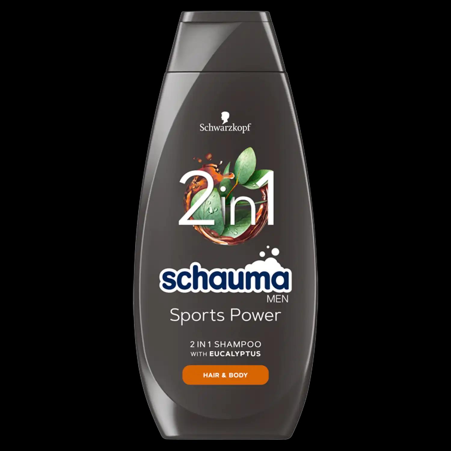 Schauma Men Sports Power wzmacniajacy do włosów i ciała męski, 400 ml