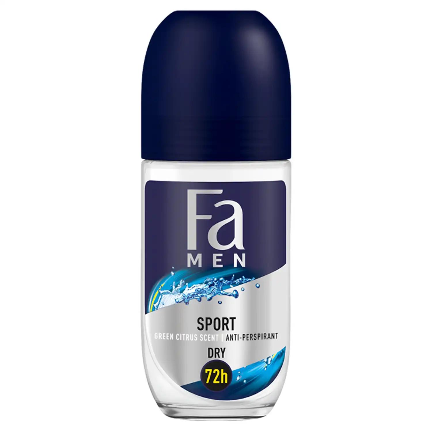 Fa Cosmetics Men Sport 72H antyperspirant męski w kulce, 50 ml