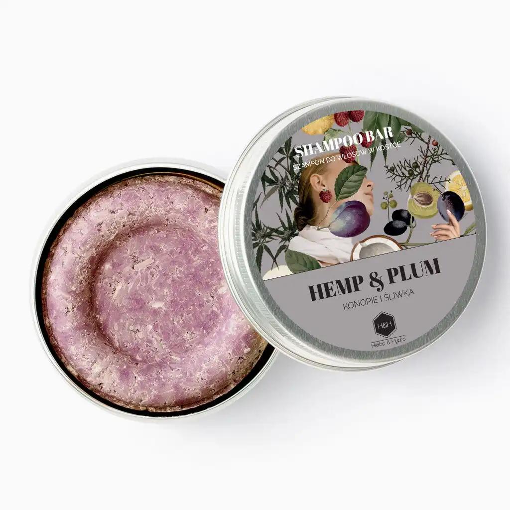 Herbs & Hydro Hemp & Plum do włosów w kostce, 55 g