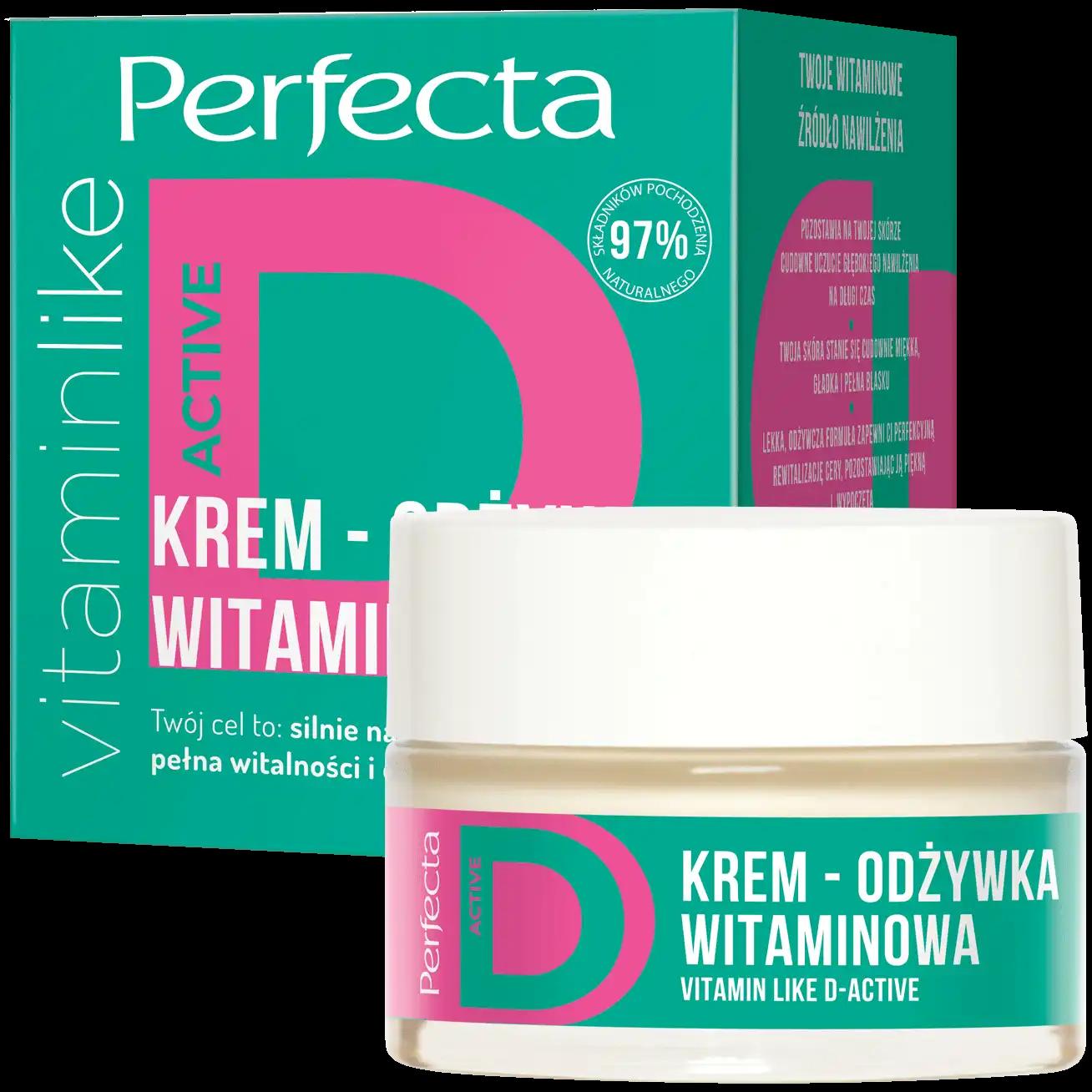 Perfecta Vitamins krem-odżywka witaminowa D-active do twarzy, 50 ml