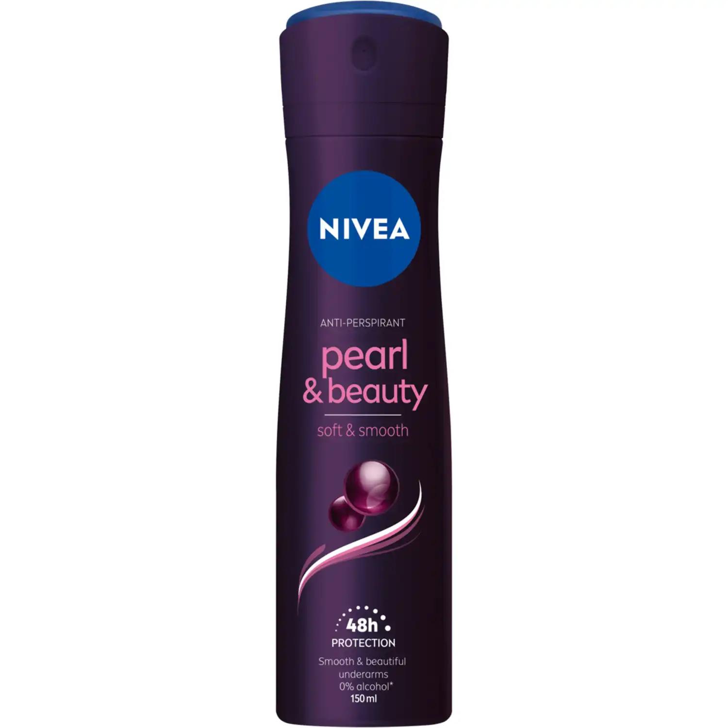 Nivea Pearl & beauty antyperspirant w spray'u black pearl, 150 ml