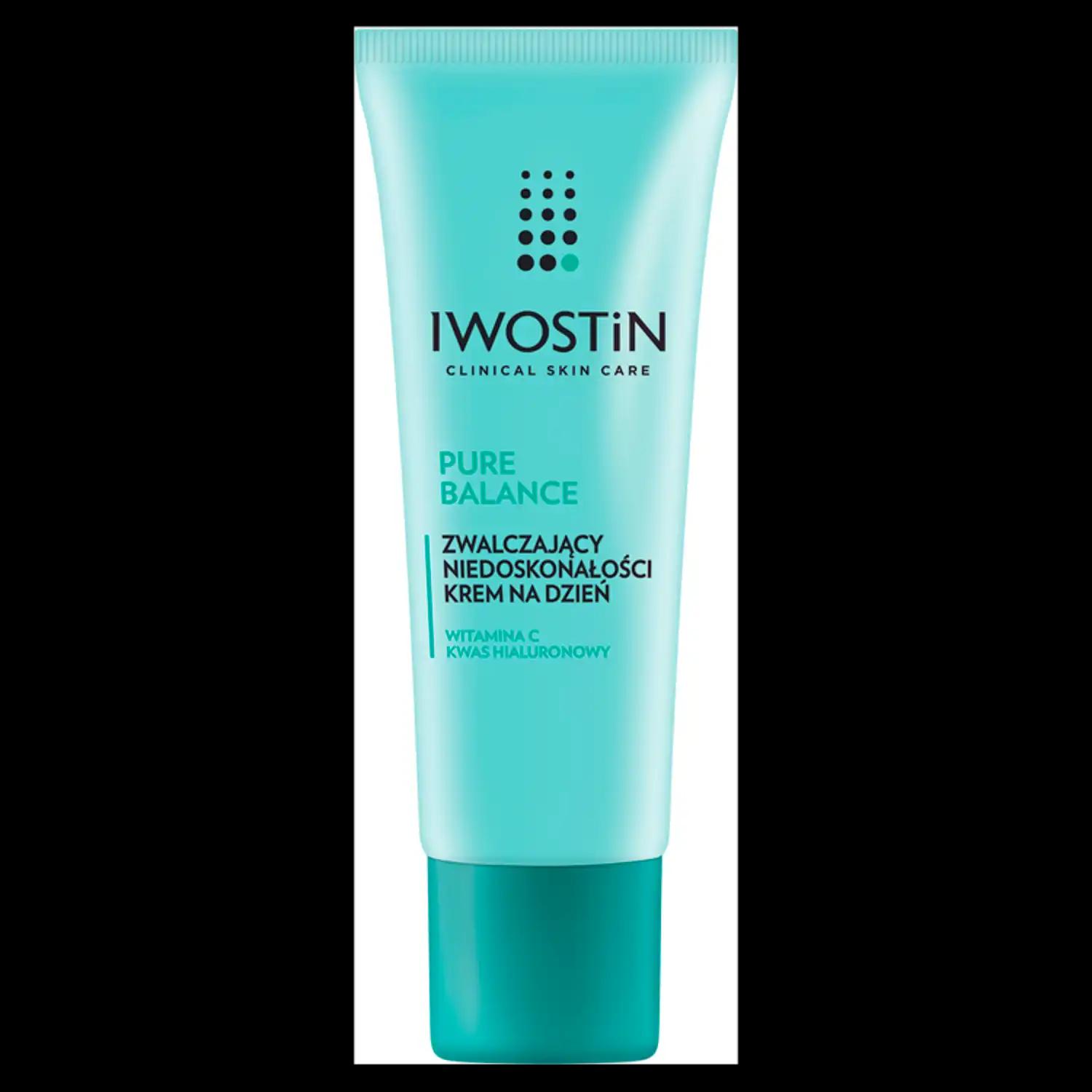 Iwostin Pure Balance zwalczający niedoskonałości krem do twarzy na dzień, 50 ml