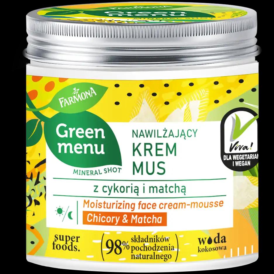 Farmona Green Menu nawilżający kremowy mus do twarzy, 75 ml