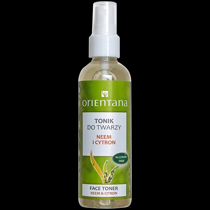 Orientana Neem i cytron naturalny tonik bez alkoholu do twarzy, szyi i dekoltu, 100 ml