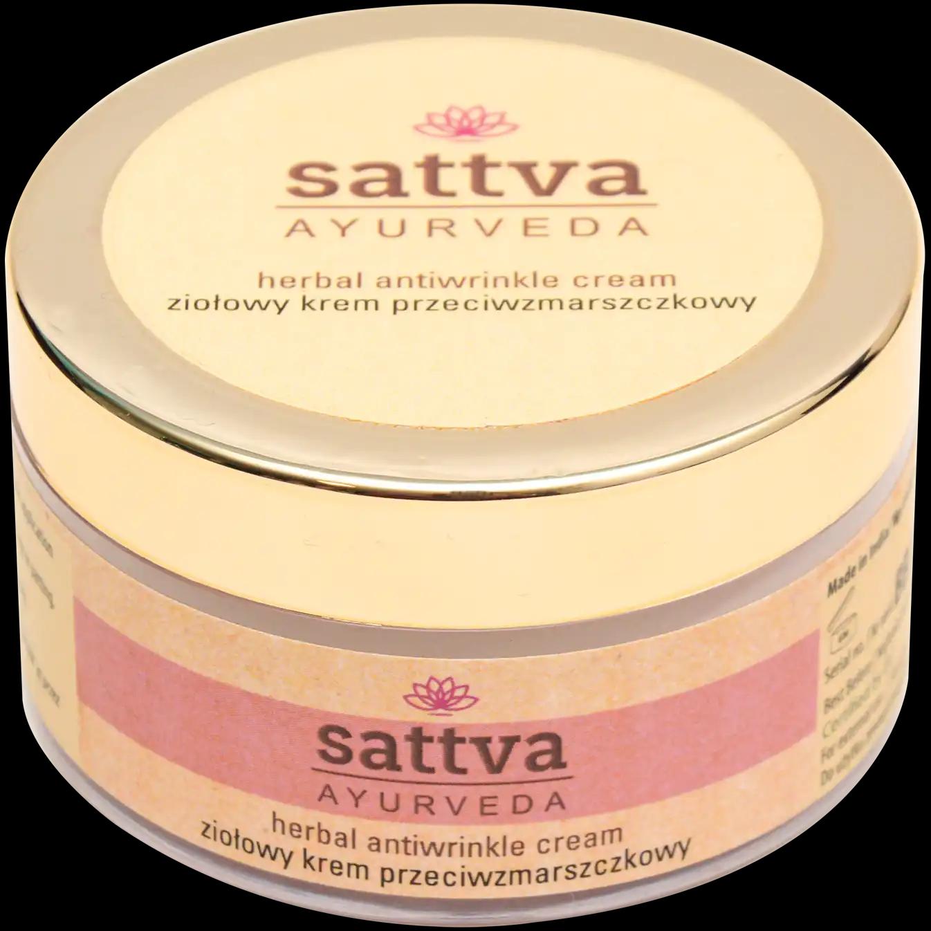 Sattva Ayurveda ziołowy przeciwzmarszczkowy krem do twarzy, 50 g