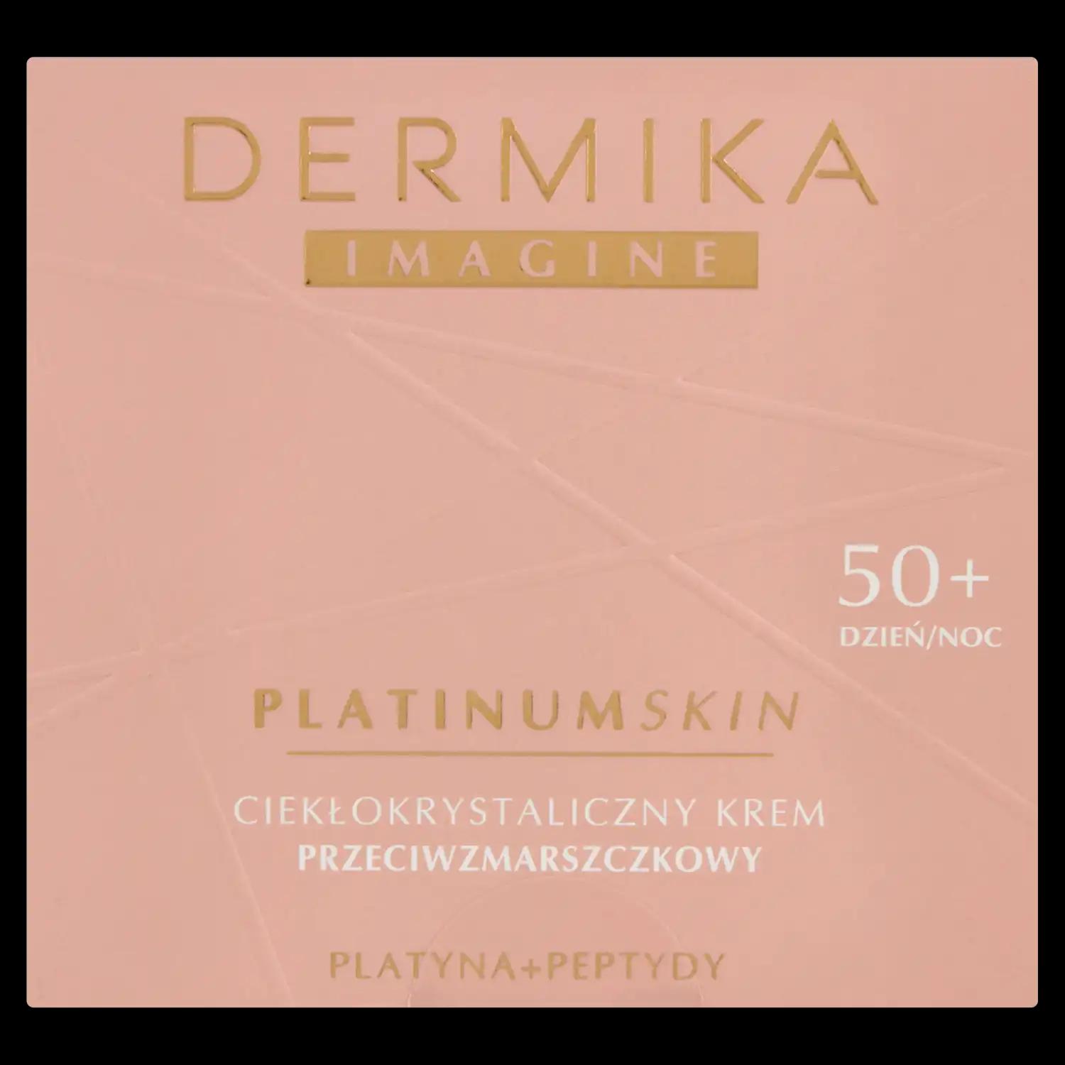 Dermika Imagine Platinum Skin ciekłokrystaliczny krem przeciwzmarszczkowy do twarzy 50+ na dzień i noc, 50 ml