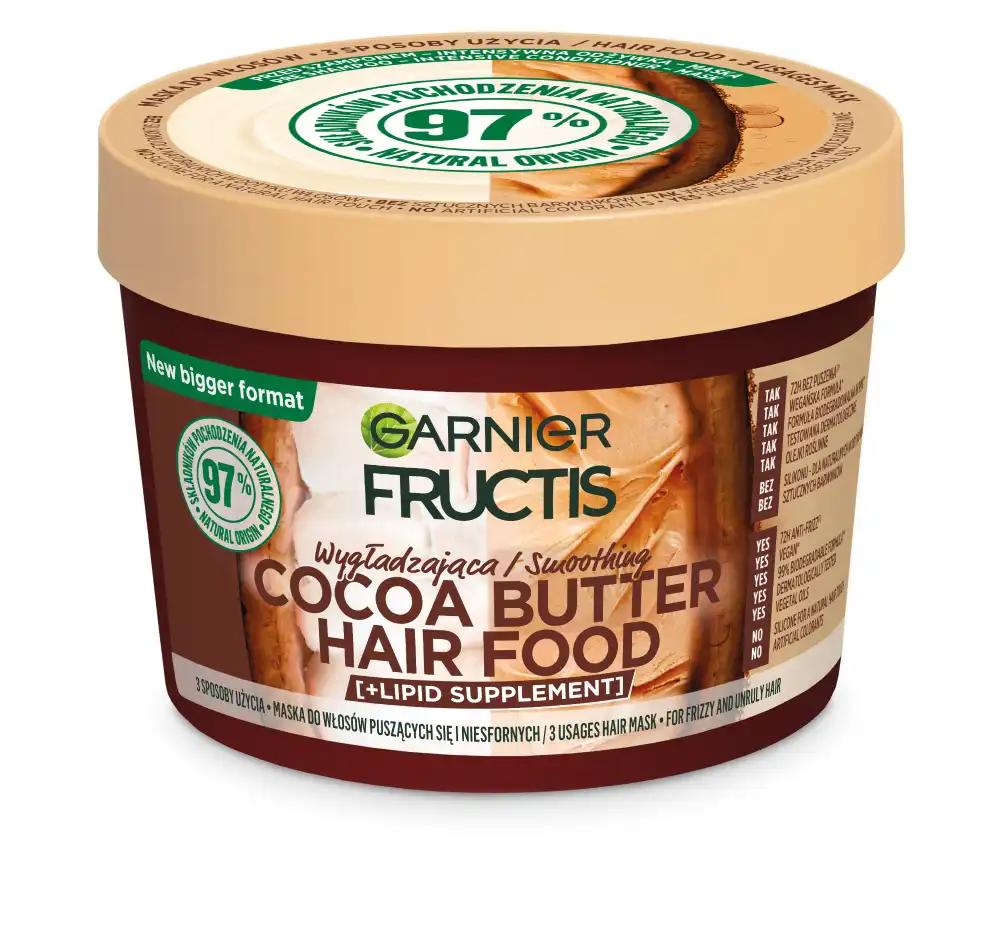 Garnier Fructis Cocoa Butter Hair Food do włosów puszących się i niesfornych, 400 ml