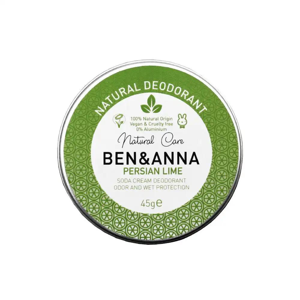 Ben & Anna naturalny dezodorant w kremie w aluminiowej puszce Persian Lime, 45 g