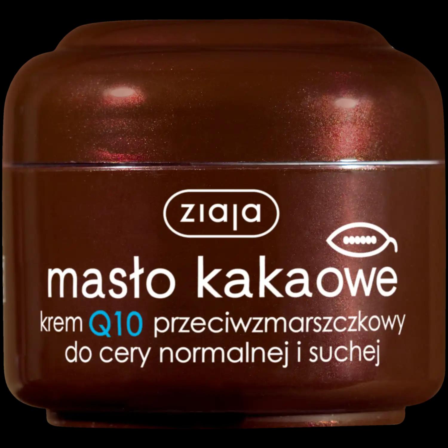 Ziaja Q10 przeciwzmarszczkowy krem masło kakaowe z kompleksem Q10, 50 ml