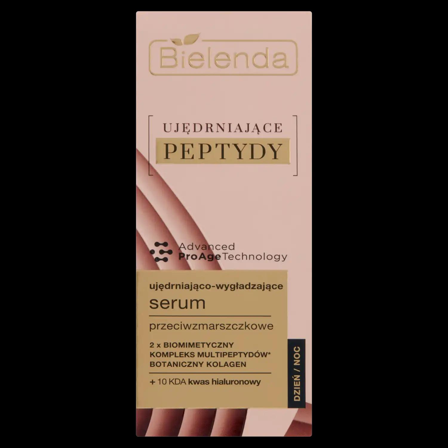 Bielenda Ujędrniające Peptydy ujędrniająco-wygładzające serum przeciwzmarszczkowe do twarzy, 30 ml