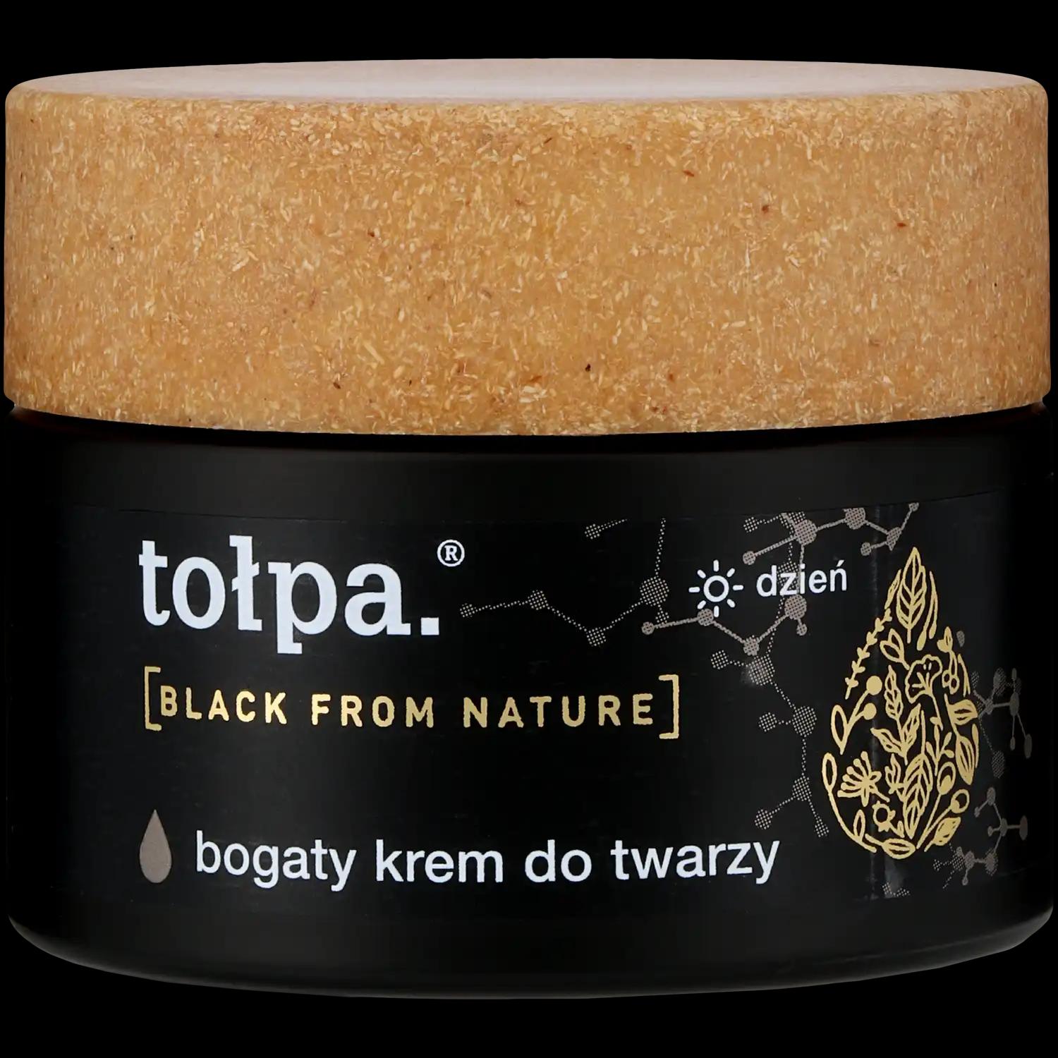 Tolpa Black From Nature bogaty krem do twarzy, 50 ml