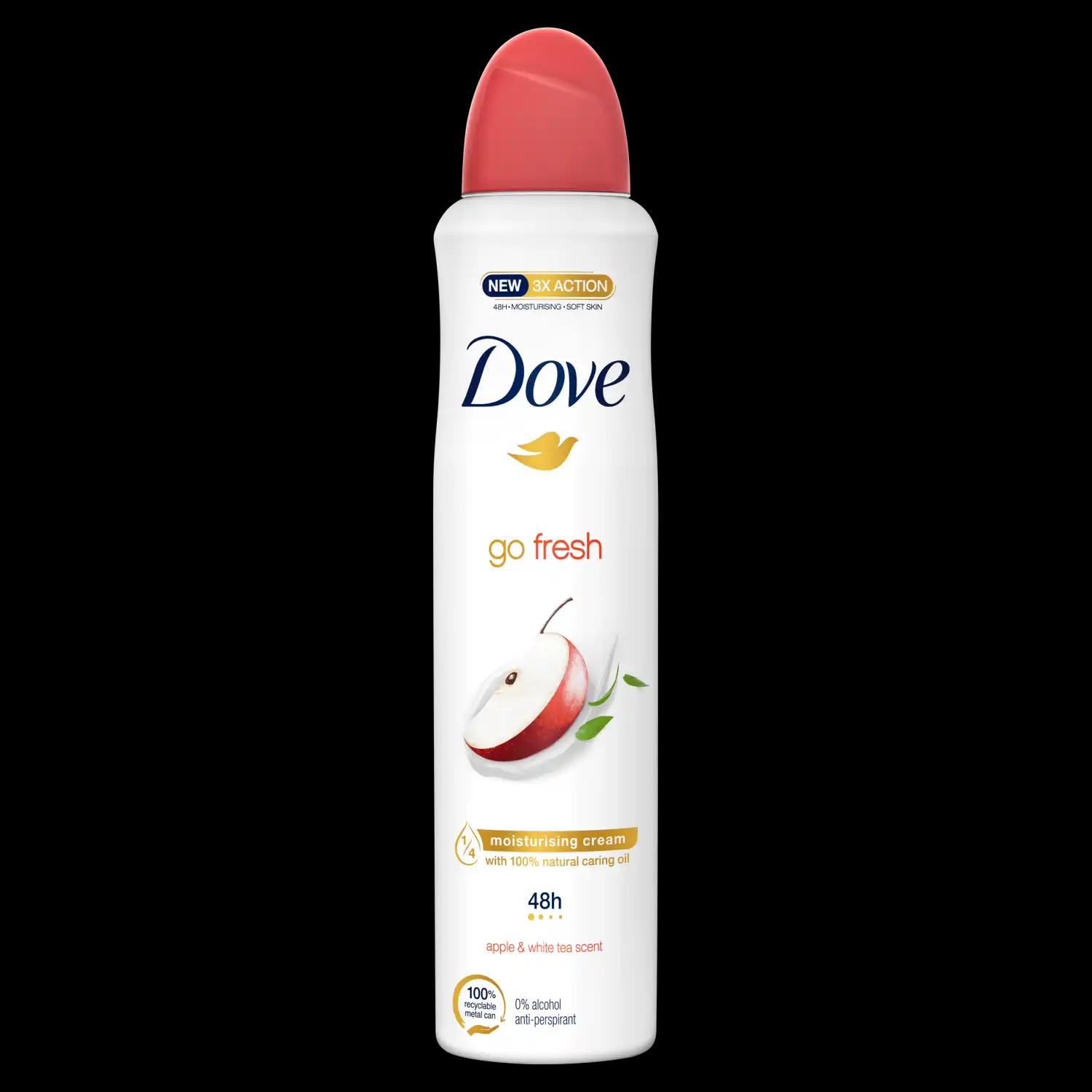 Dove Apple&White Tea antyperspirant w sprayu damski, 250 ml