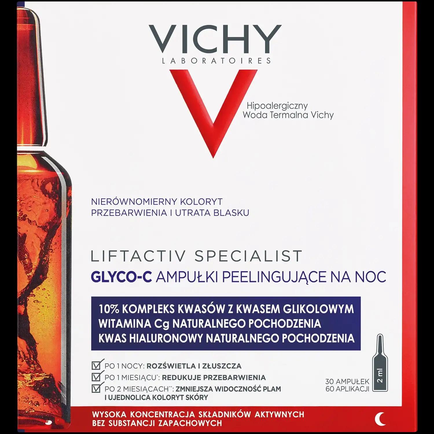 Vichy Liftactiv Specialist Glyco-C kuracja przeciw przebarwieniom w ampułkach do twarzy, 30x2 ml/1 opak.