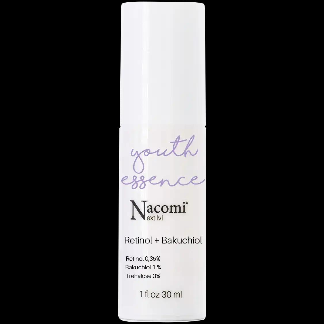 Nacomi Next Level serum z 0,35% retinolem i 1% bakuchiolem do twarzy, 30 ml