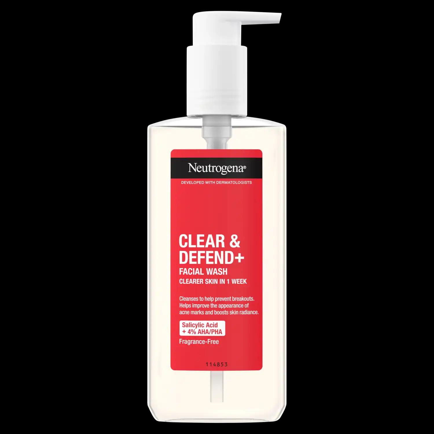 Neutrogena Clear&Defend+ żel do mycia twarzy, 200 ml