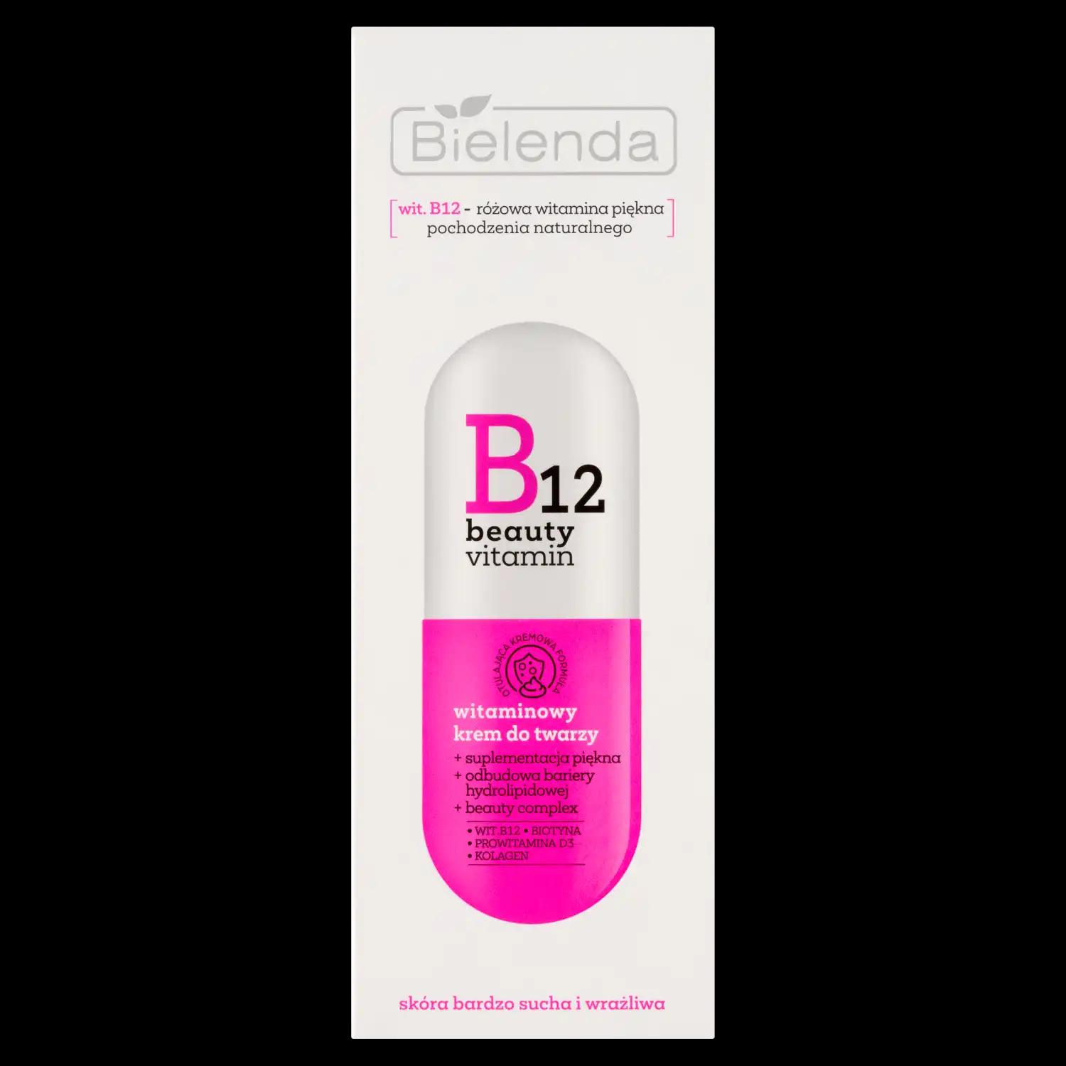 Bielenda B12 witaminowy krem do twarzy, 50 ml