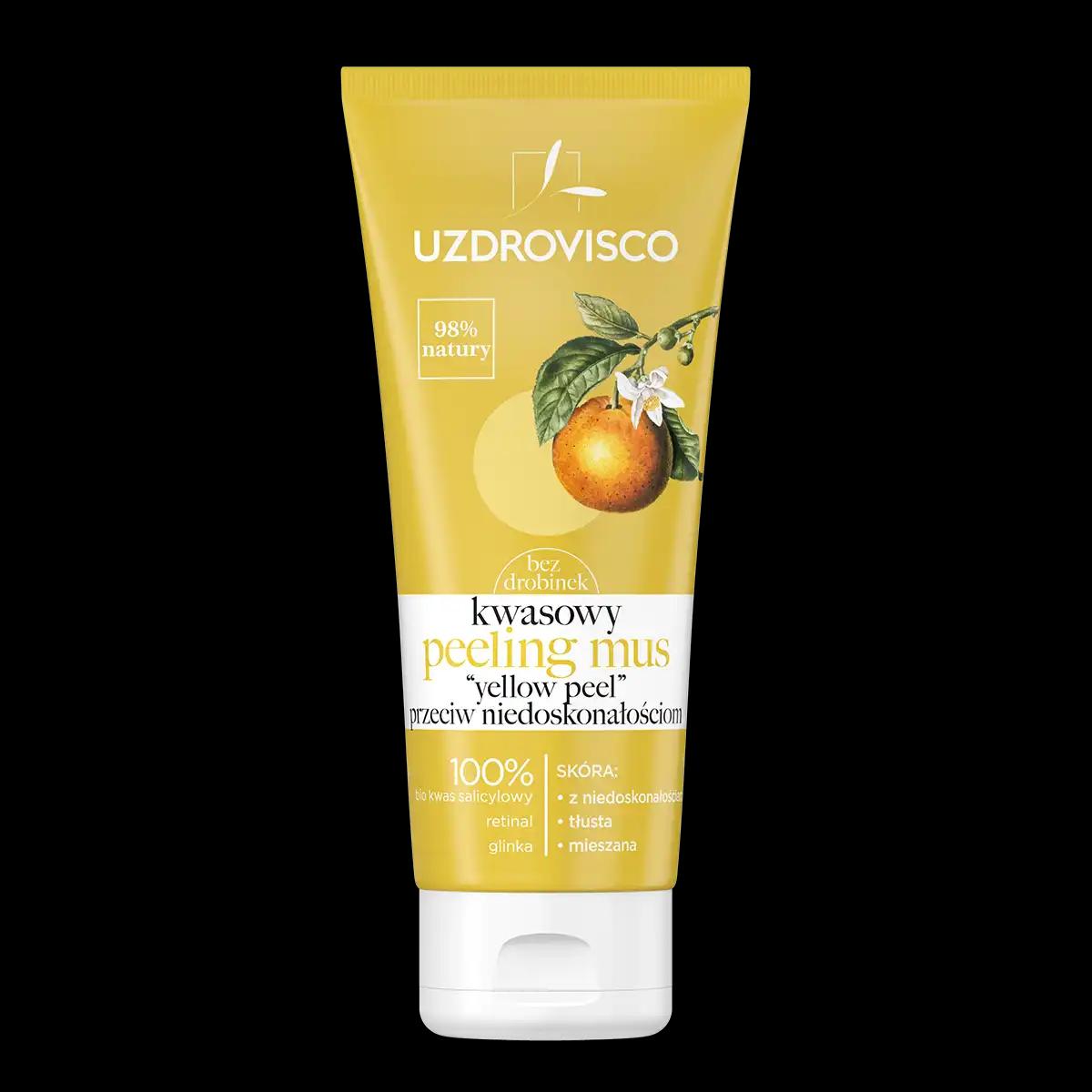 Uzdrovisco kwasowy peeling-mus na niedoskonałości twarzy, 60 ml