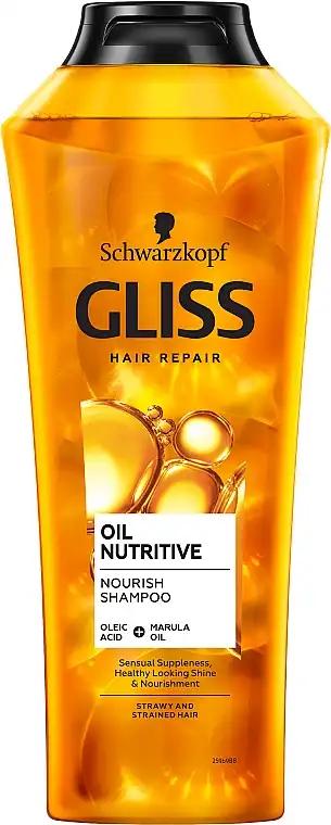 Gliss Kur Szampon do długich włosów ze skłonnością do rozdwajania się, Oil Nutritive Shampoo