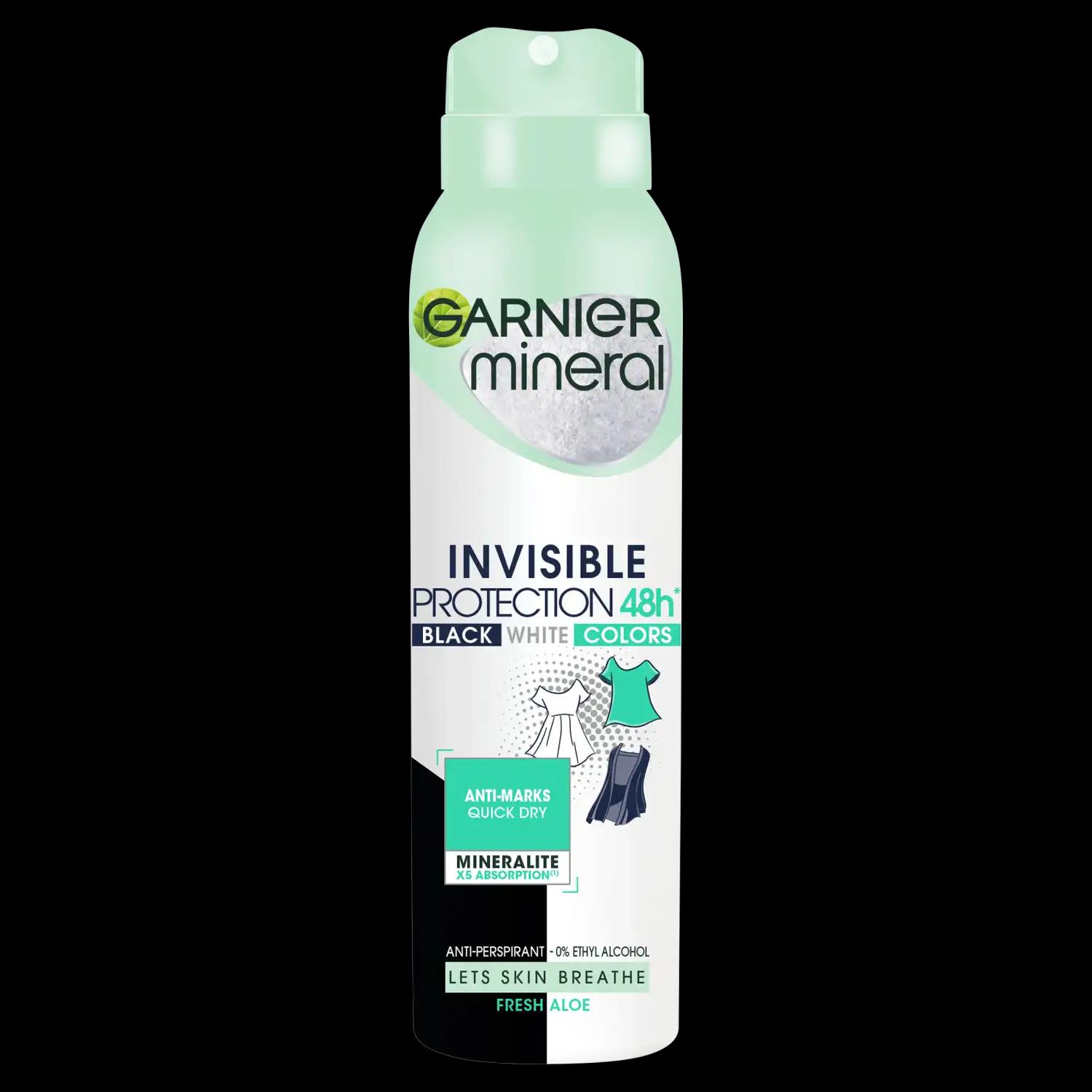 Garnier Mineral BWC Aloe antyperspirant w sprayu damski, 150 ml