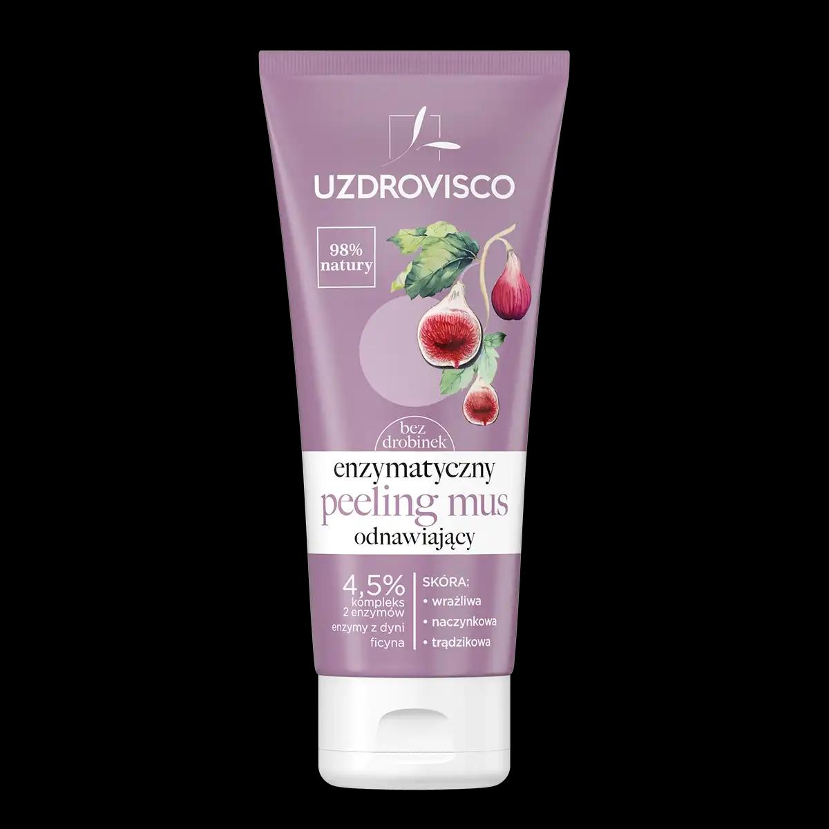 Uzdrovisco bezolejowy enzymatyczny peeling-mus bio-odnawiający do twarzy, 60 ml