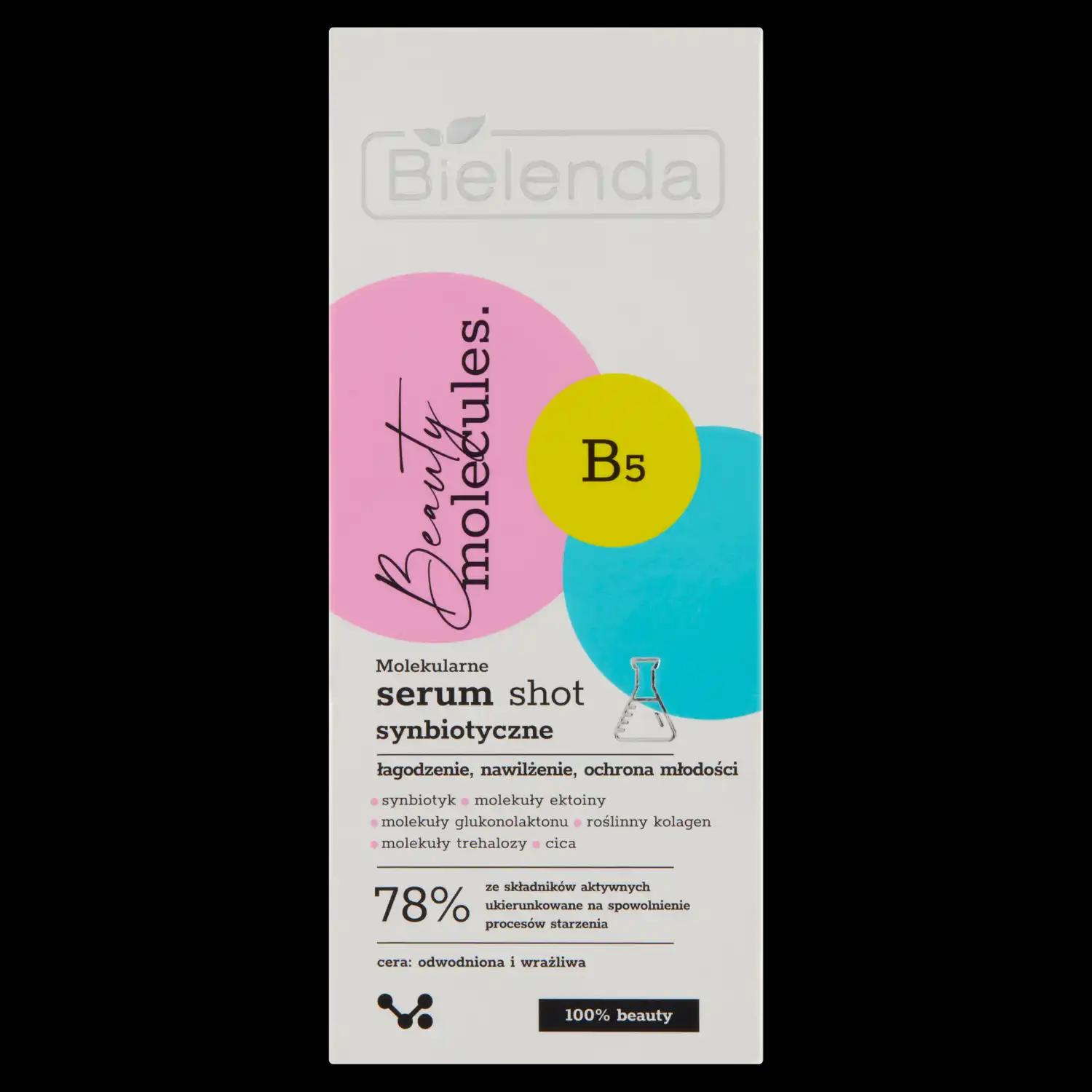 Bielenda Beauty Molecules B5 molekularne serum shot synbiotyczne do twarzy, 30 g