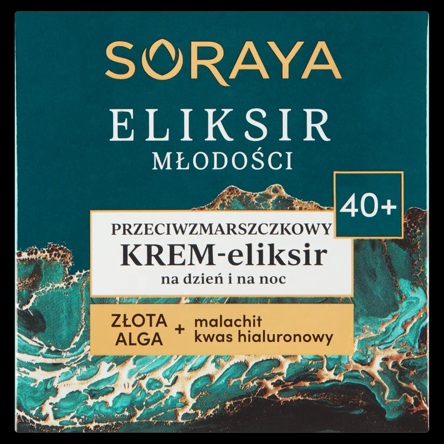 Soraya Eliksir Młodości krem do twarzy 40+ na dzien i noc, 50 ml