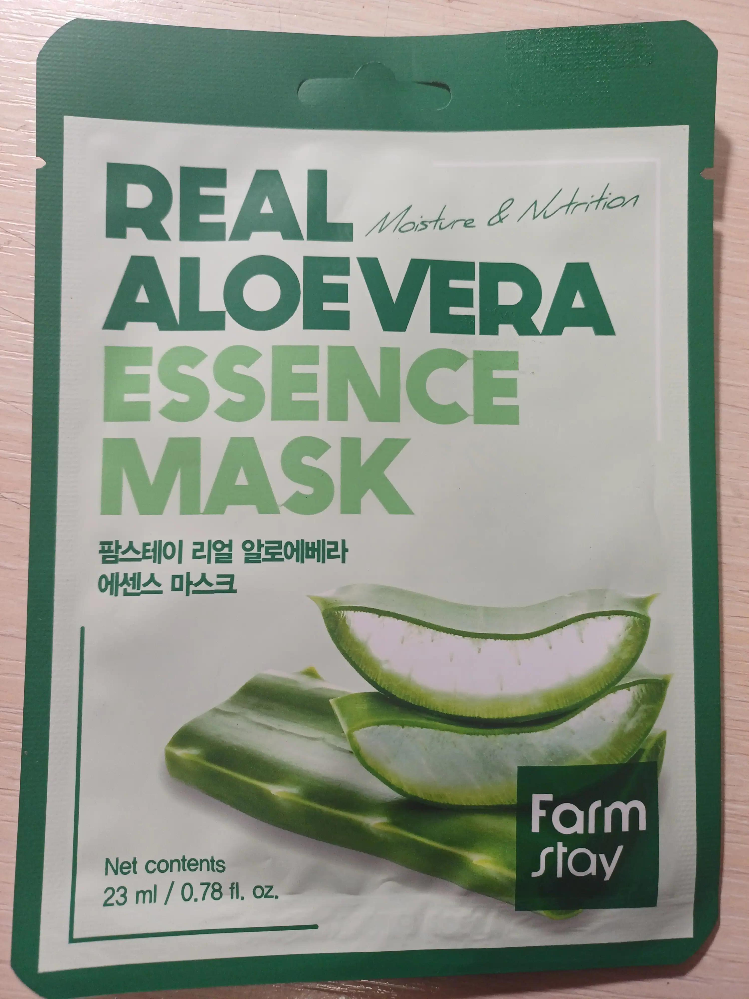 FarmStay FarmStay Тканинна маска для обличчя з екстрактом алое вера, Real Aloevera Essence Mask